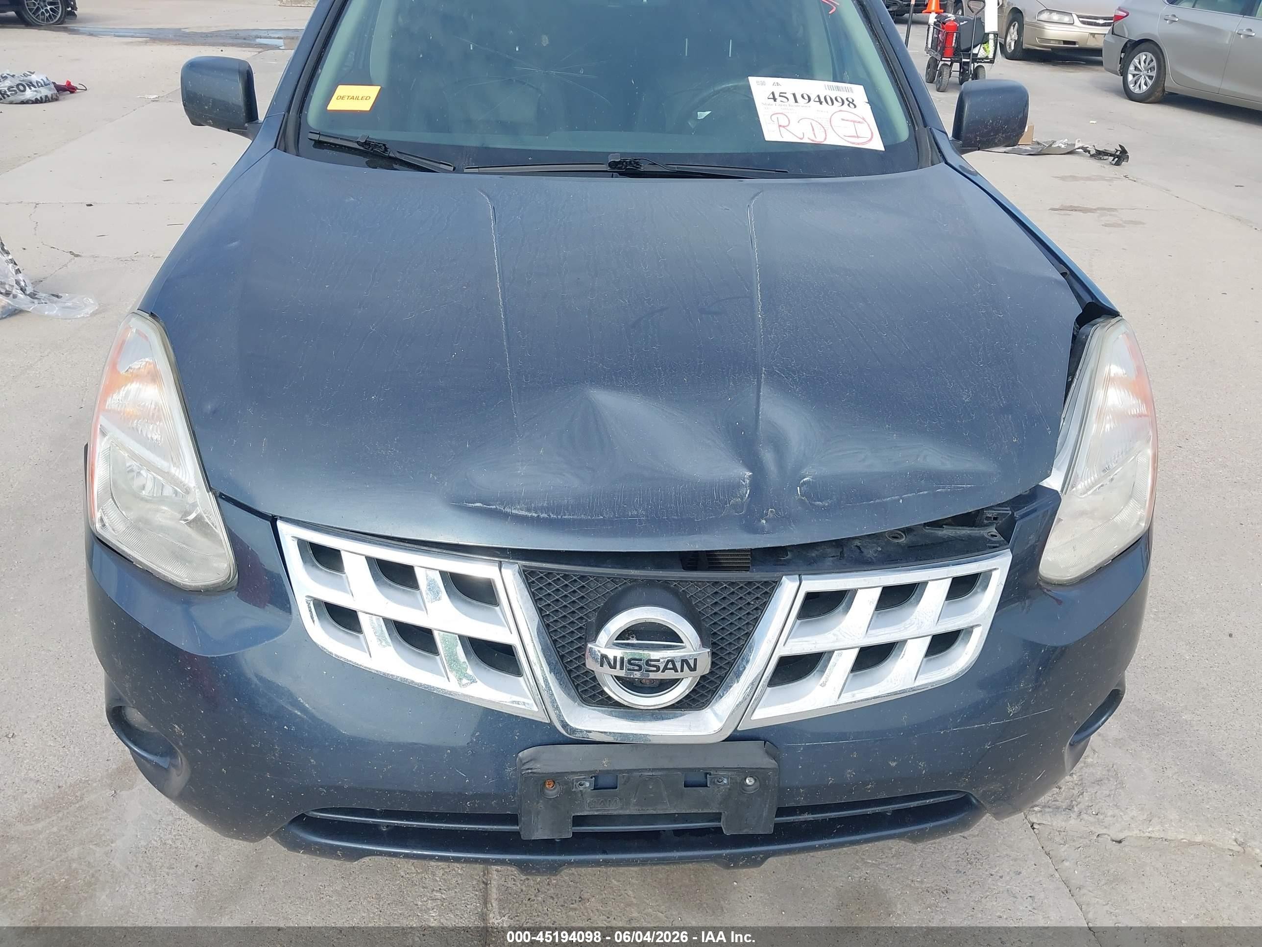 2013 Nissan Rogue Sv W/sl Pkg Gray vin: JN8AS5MT4DW542547