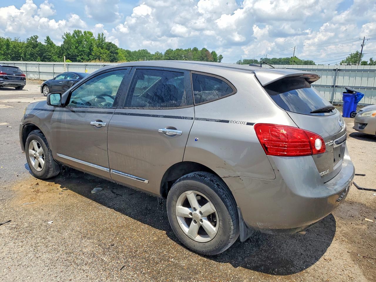 2013 Nissan Rogue S Серый vin: JN8AS5MT4DW545724