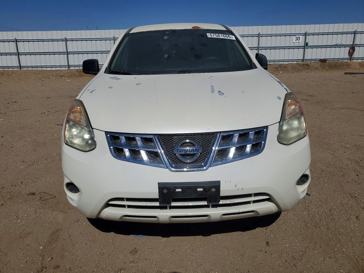 2013 Nissan Rogue S White vin: JN8AS5MT4DW545769