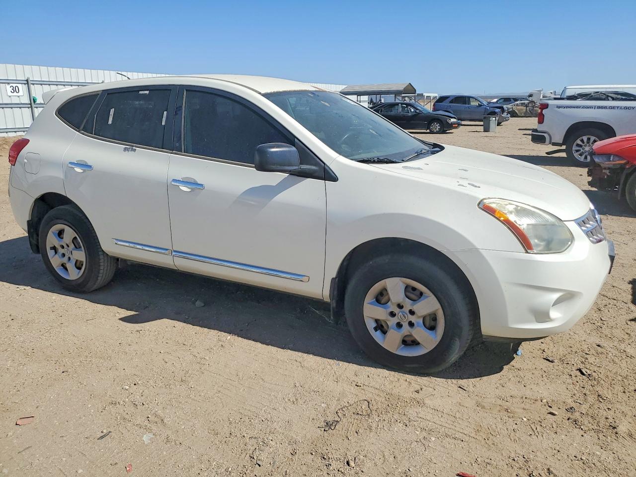 2013 Nissan Rogue S White vin: JN8AS5MT4DW545769