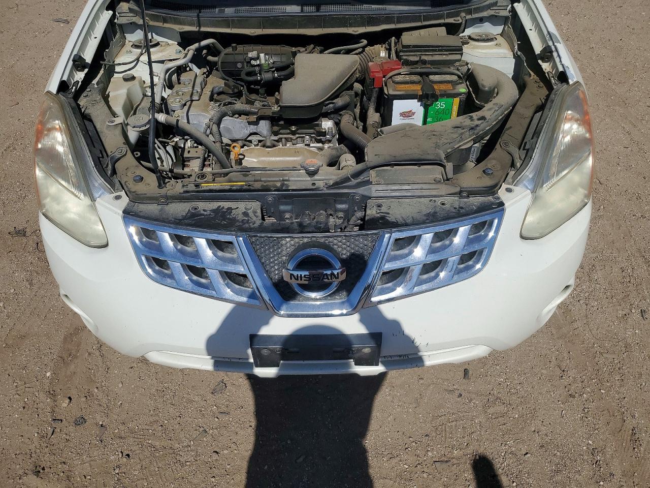 2013 Nissan Rogue S White vin: JN8AS5MT4DW545769