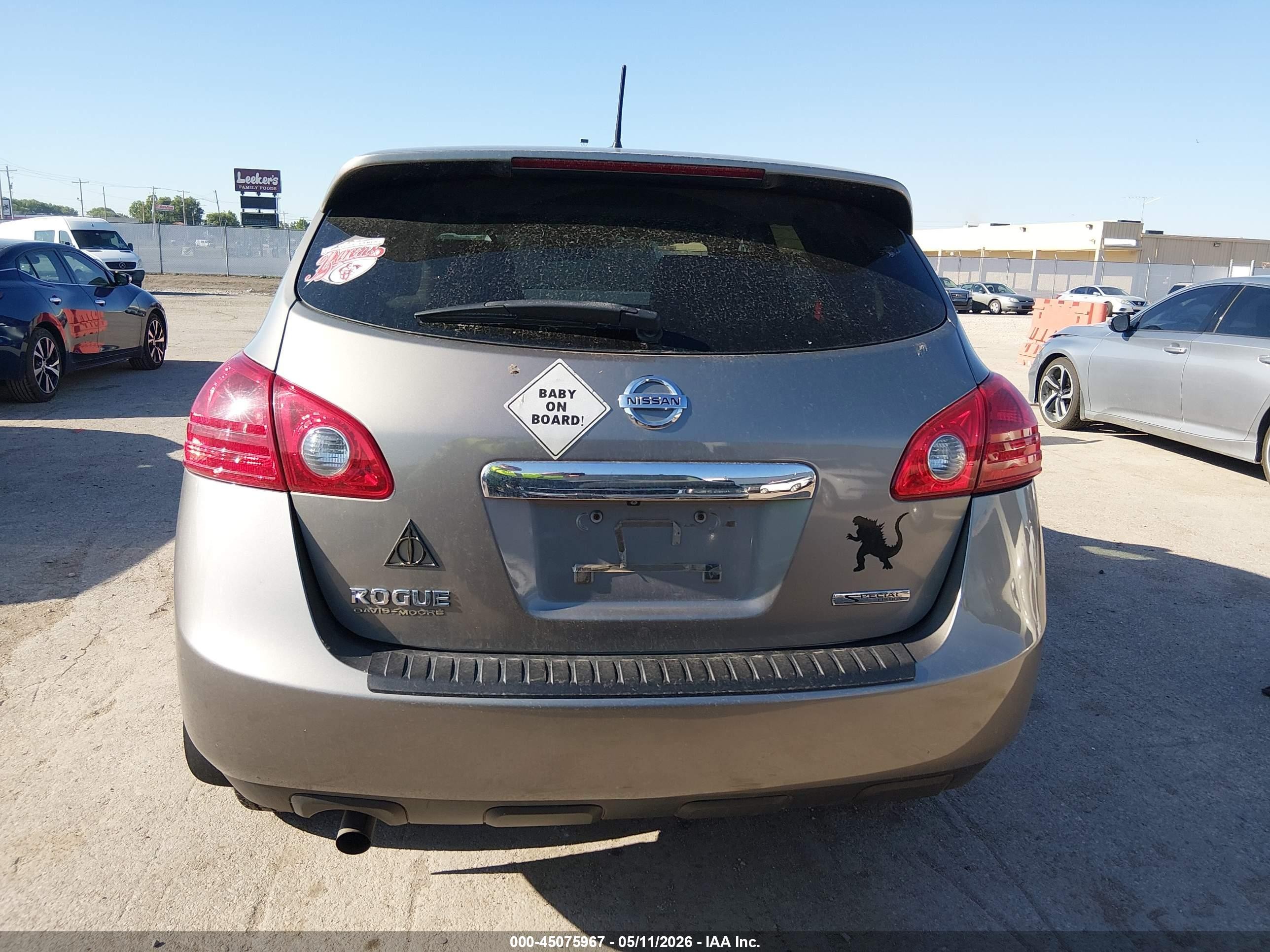 2013 Nissan Rogue S Gray vin: JN8AS5MT4DW549871