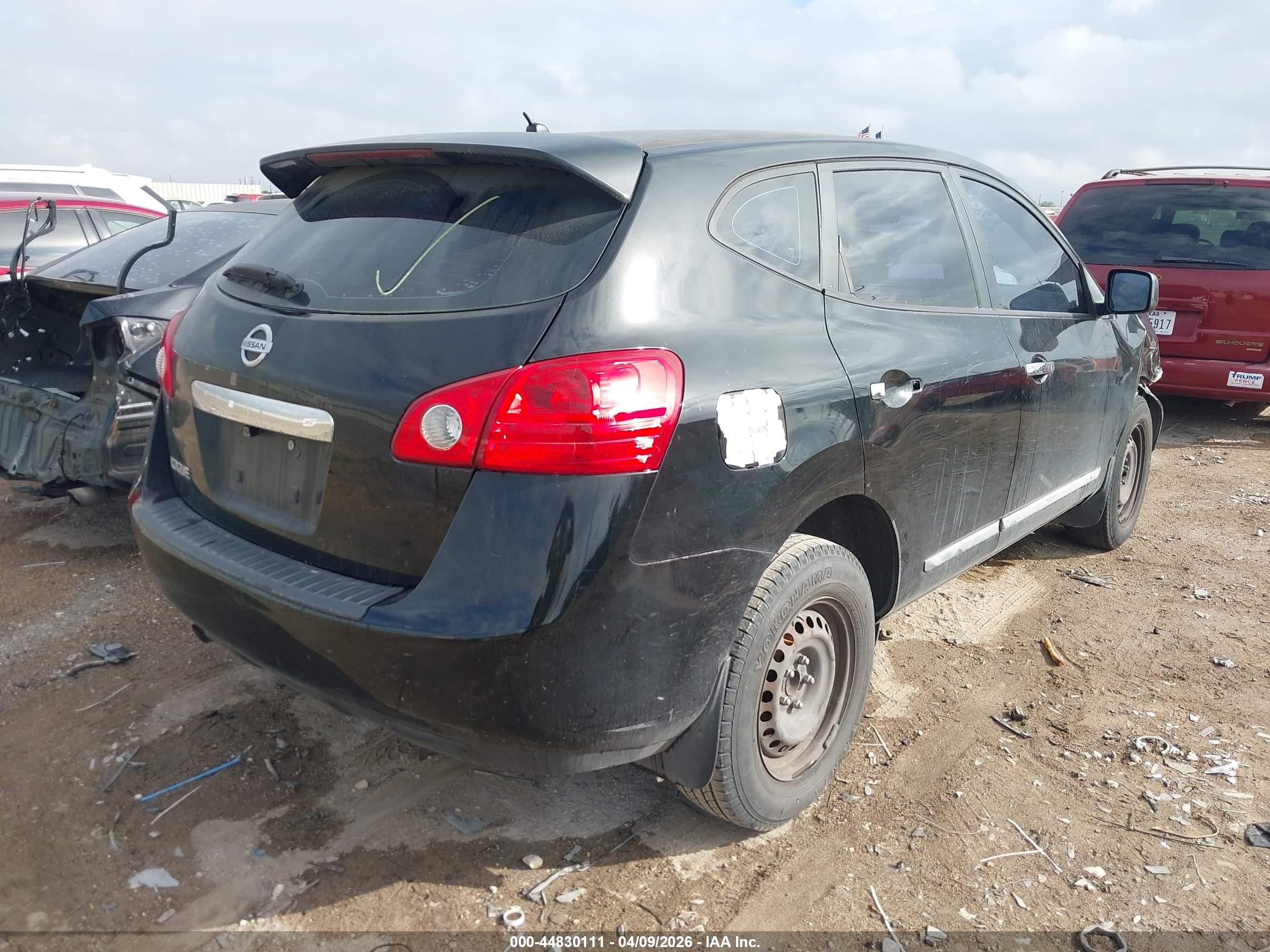 2013 Nissan Rogue S Black vin: JN8AS5MT4DW553953