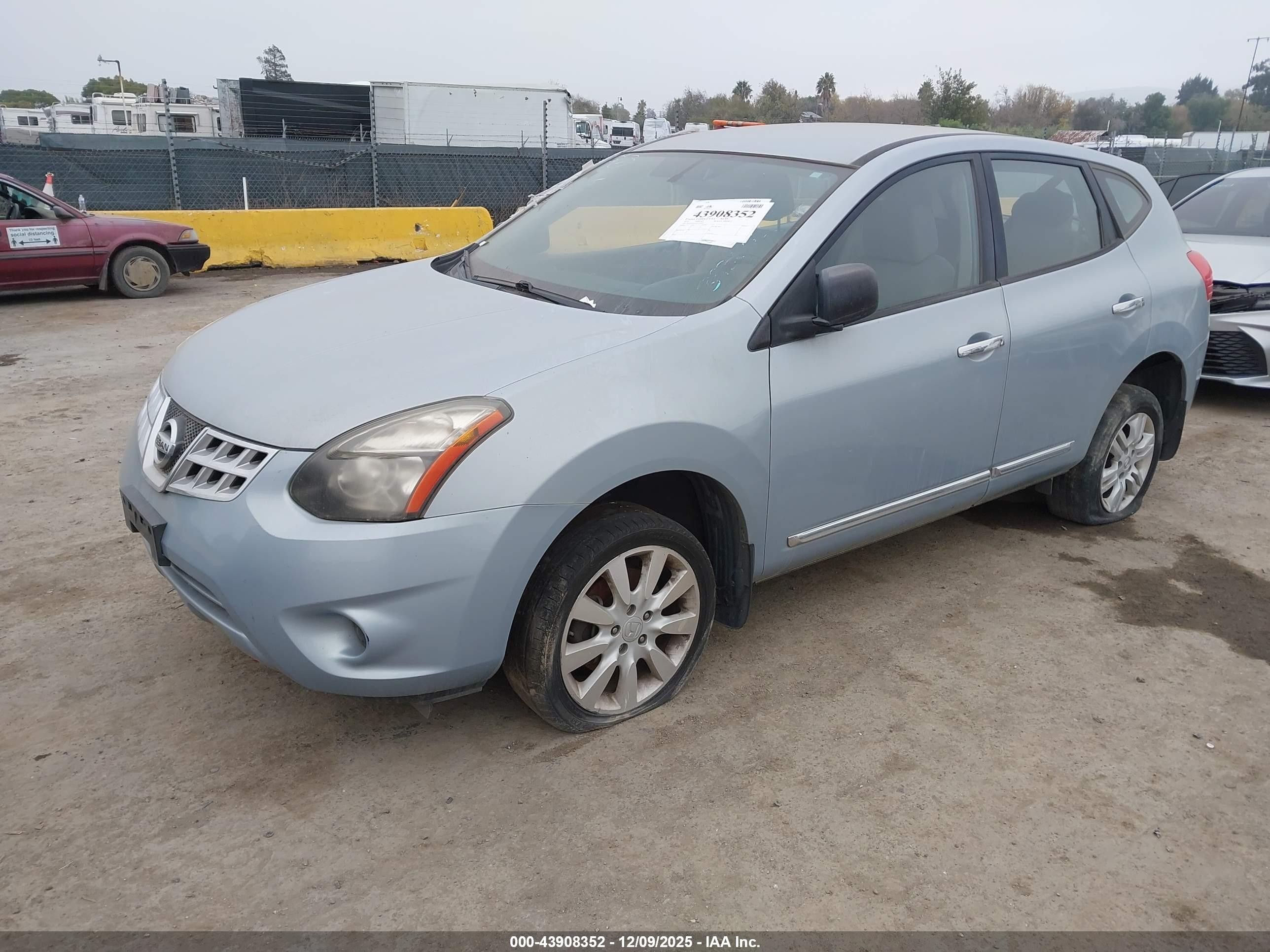 2014 Nissan Rogue Select S Light Blue vin: JN8AS5MT4EW103950