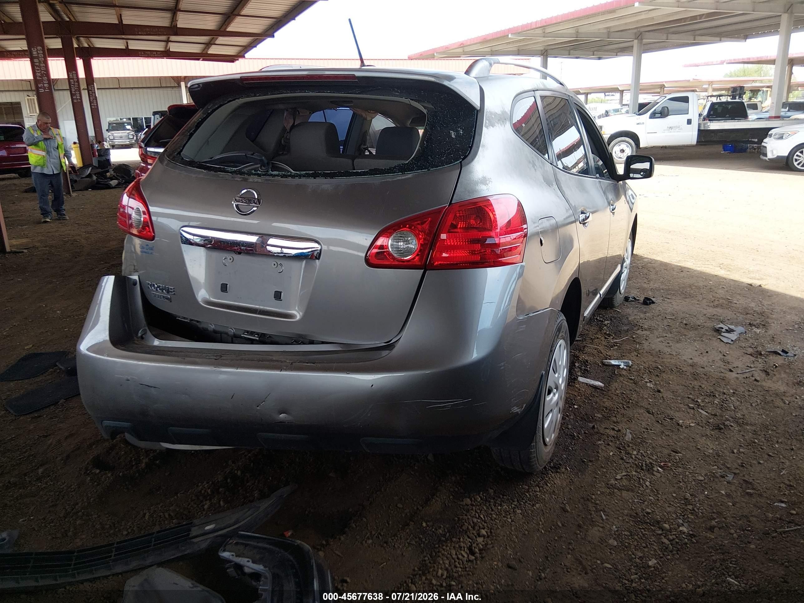 2014 Nissan Rogue Select S Gray vin: JN8AS5MT4EW607351