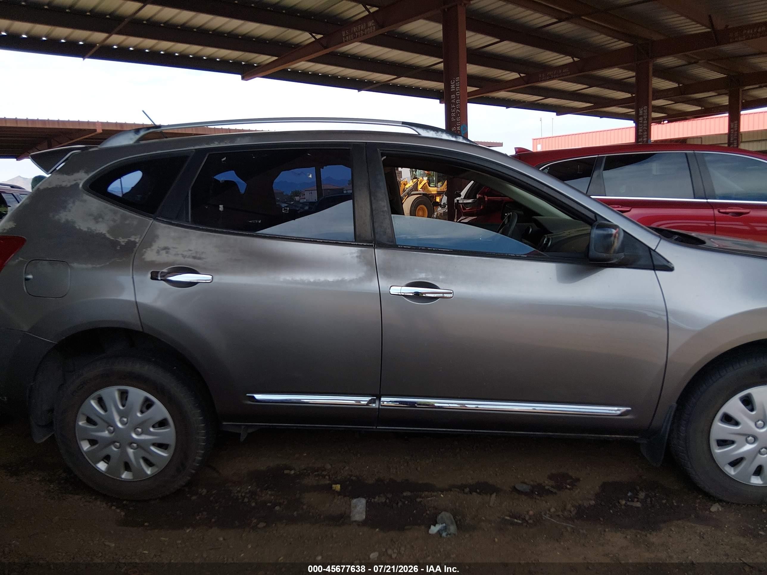 2014 Nissan Rogue Select S Gray vin: JN8AS5MT4EW607351