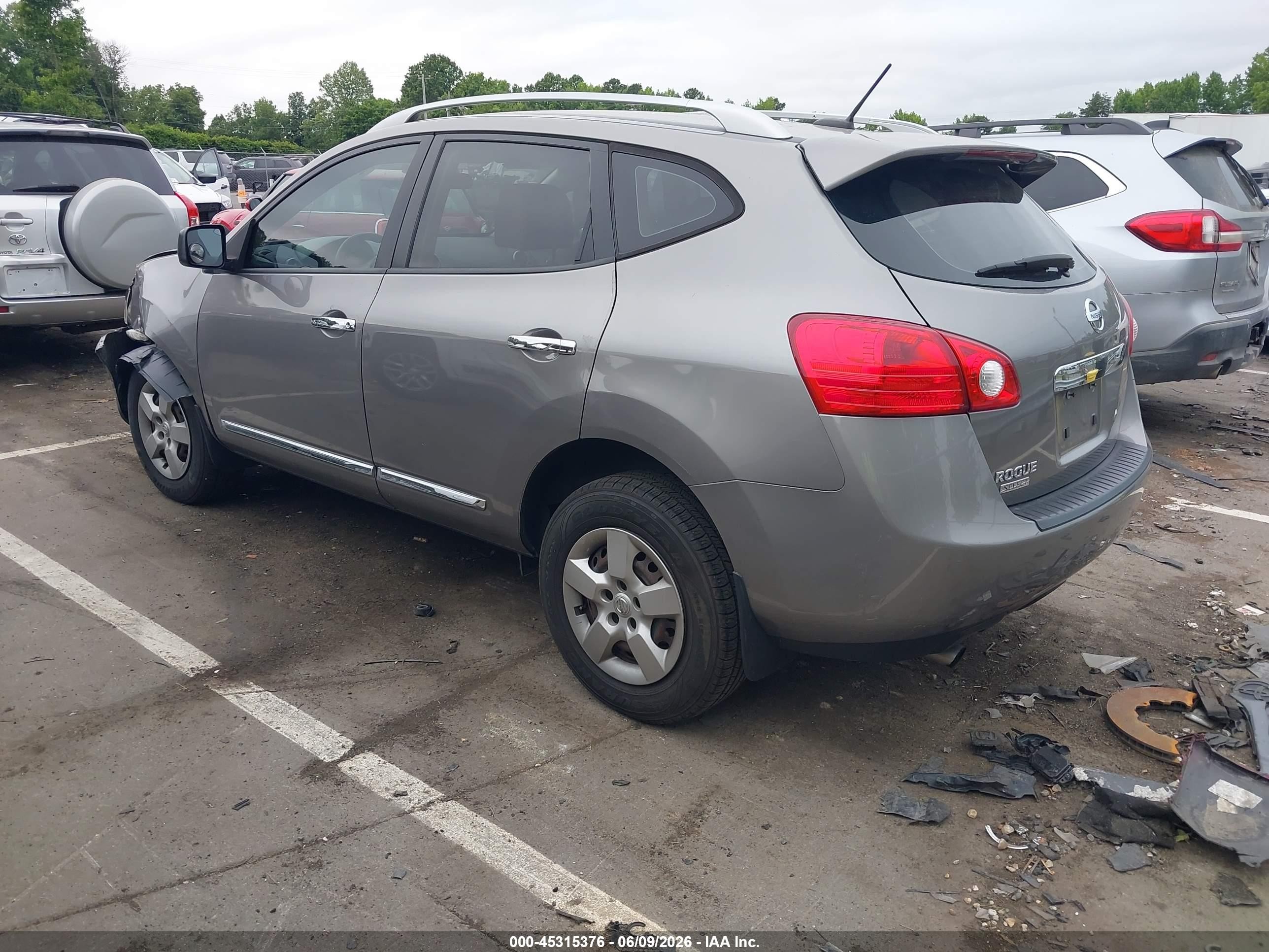 2014 Nissan Rogue Select S Серый vin: JN8AS5MT4EW611688