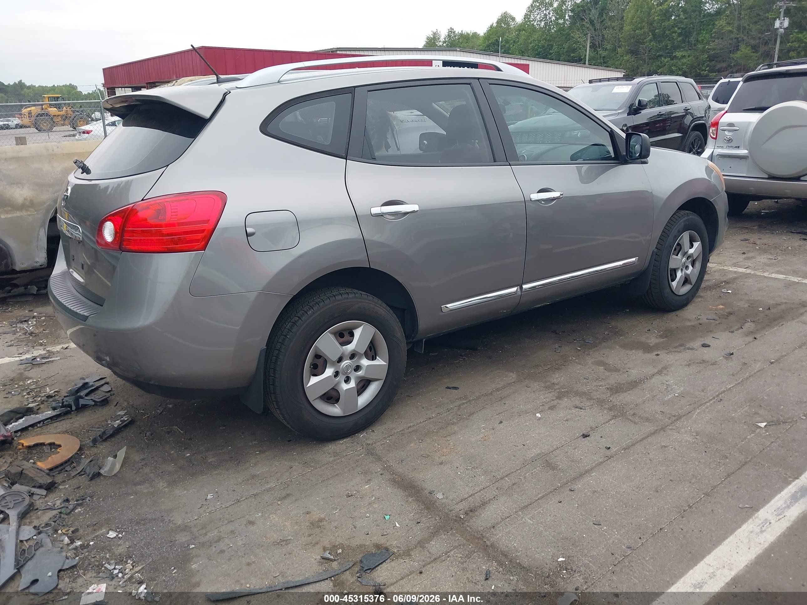 2014 Nissan Rogue Select S Серый vin: JN8AS5MT4EW611688