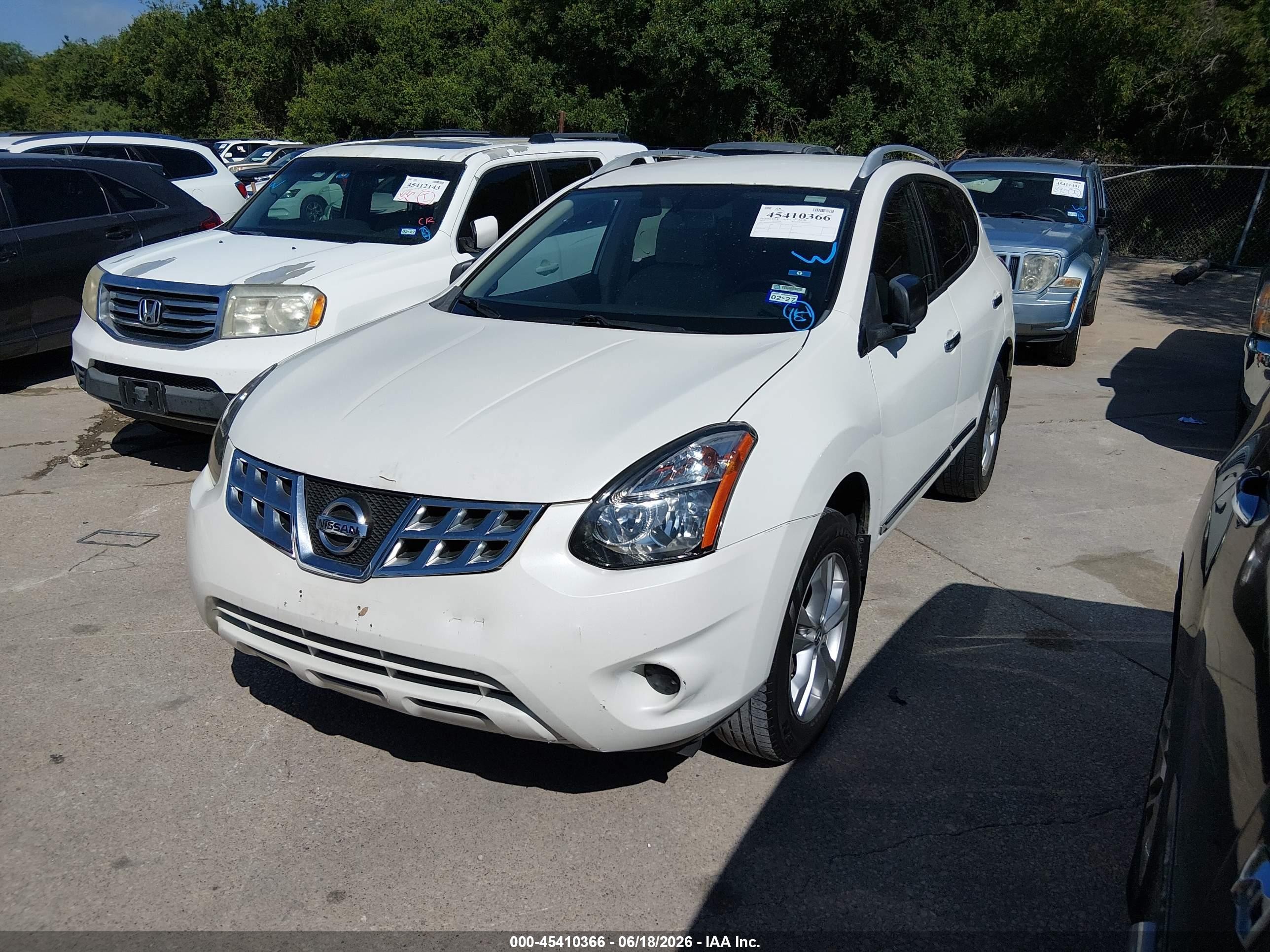 2015 Nissan Rogue Select S White vin: JN8AS5MT4FW152020