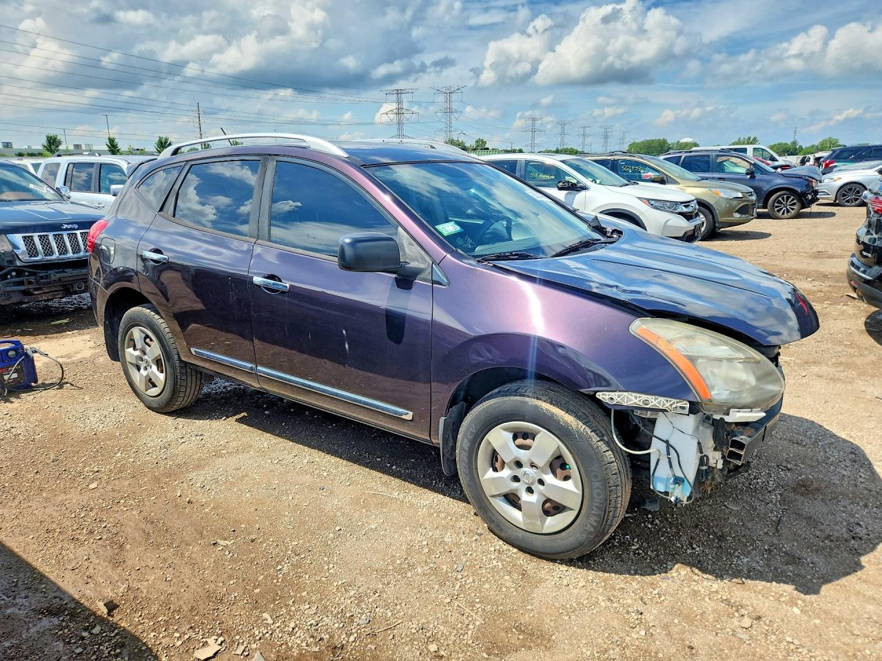 2015 Nissan Rogue Select S Фиолетовый vin: JN8AS5MT4FW161171