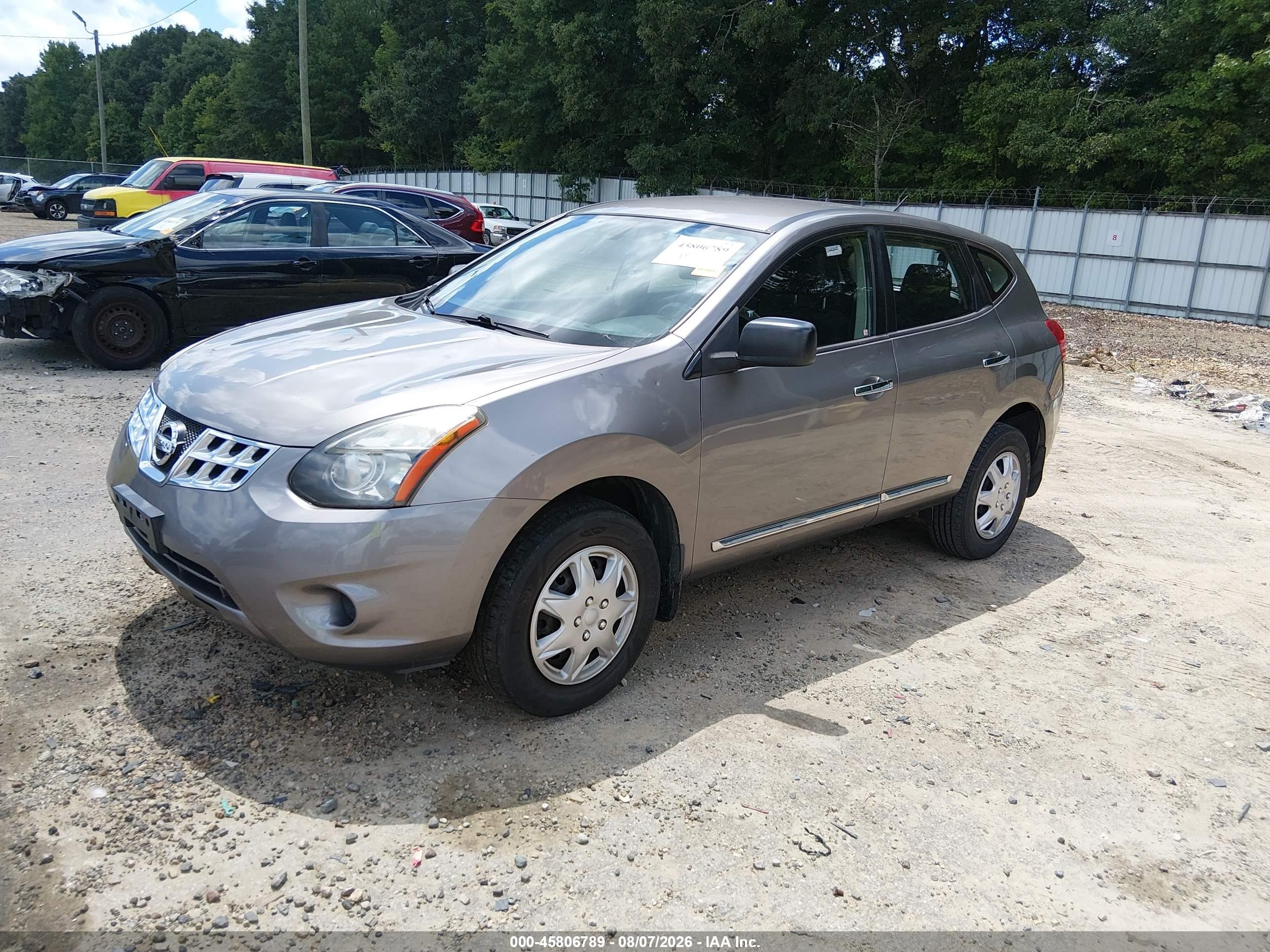 2015 Nissan Rogue Select S Gray vin: JN8AS5MT4FW164961