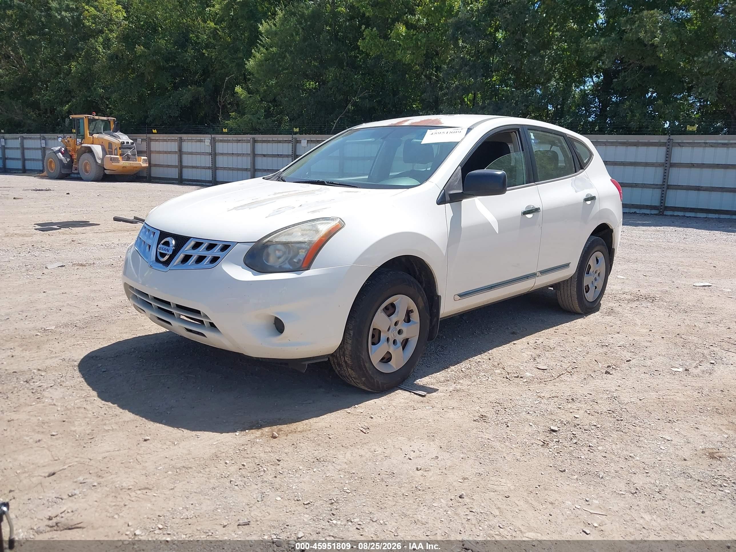 2015 Nissan Rogue Select S White vin: JN8AS5MT4FW668541