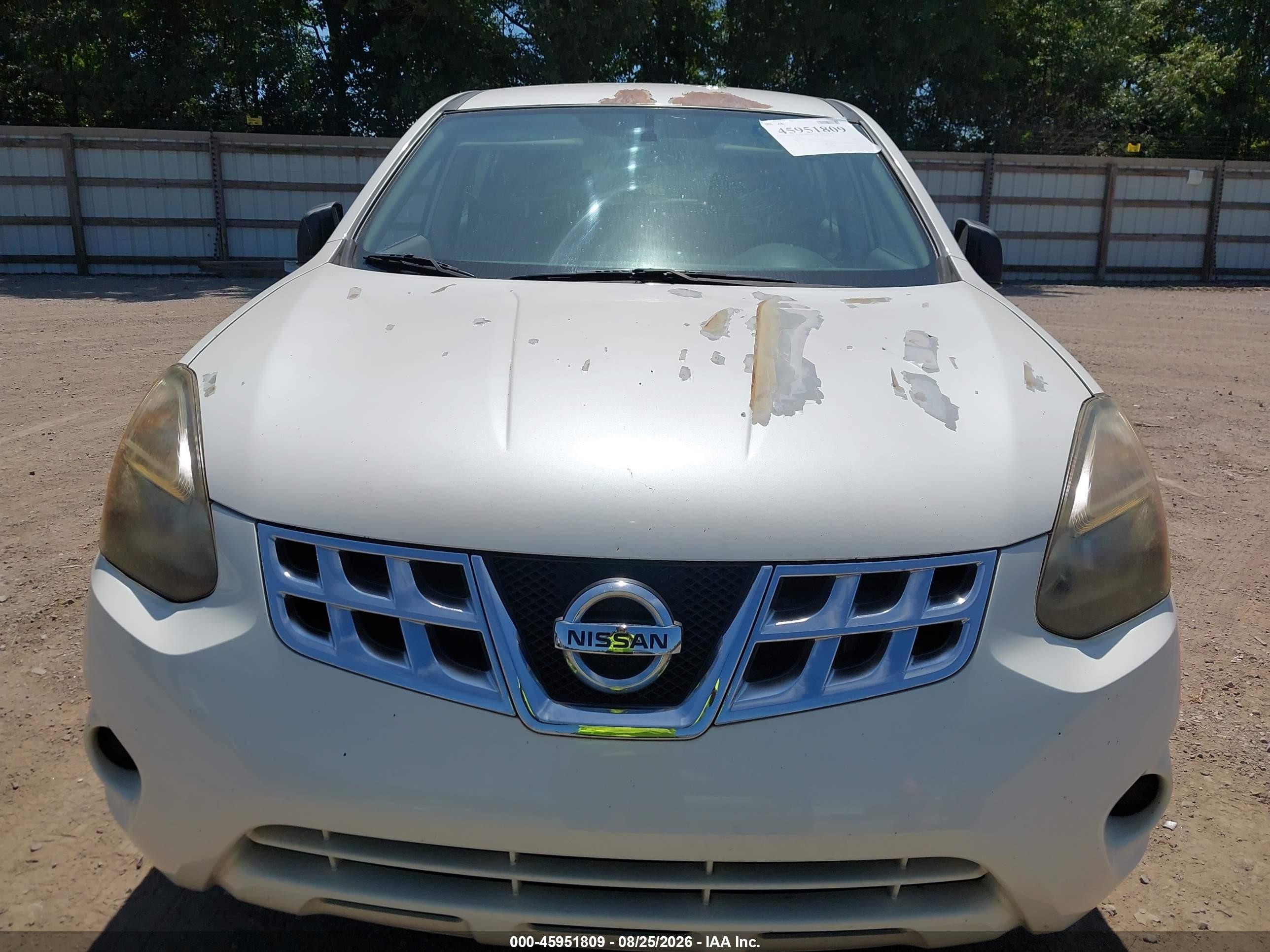 2015 Nissan Rogue Select S White vin: JN8AS5MT4FW668541
