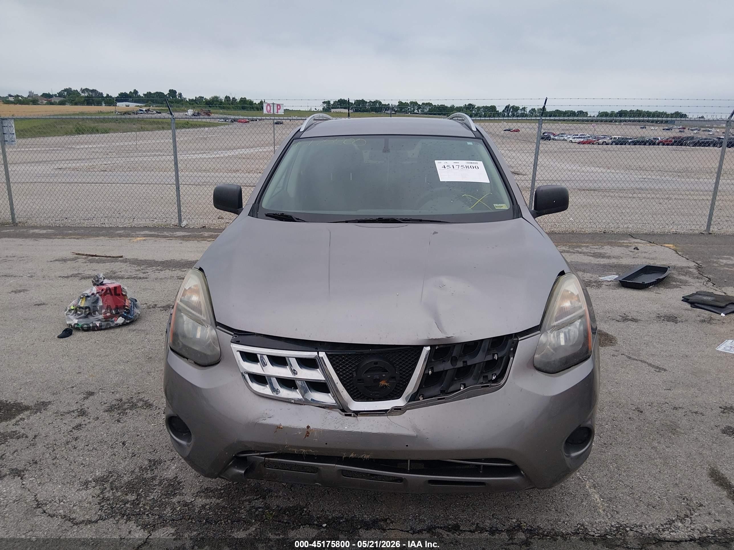 2015 Nissan Rogue Select S Gray vin: JN8AS5MT4FW669575