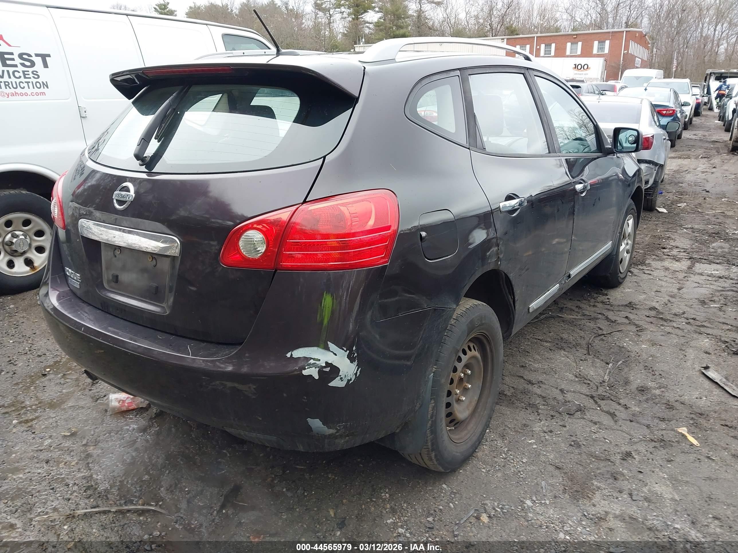 2015 Nissan Rogue Select S Бордовый vin: JN8AS5MT4FW673870