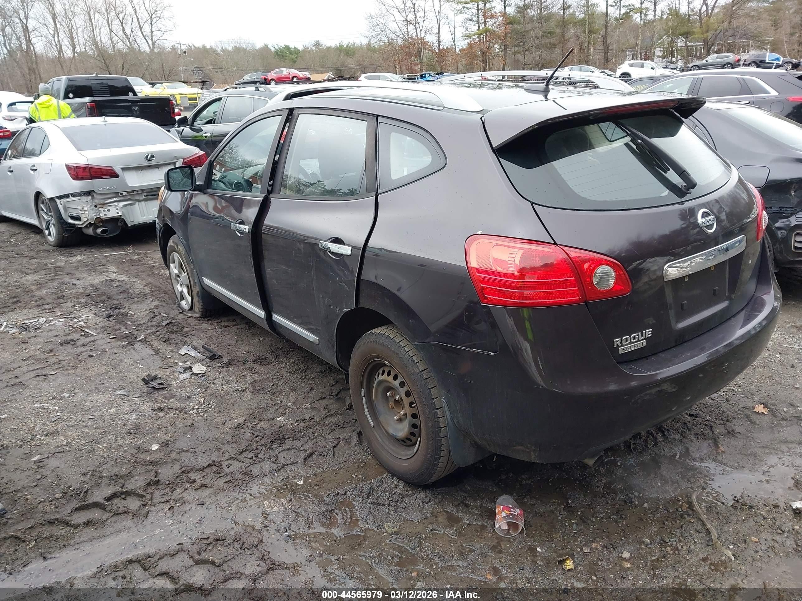 2015 Nissan Rogue Select S Бордовый vin: JN8AS5MT4FW673870