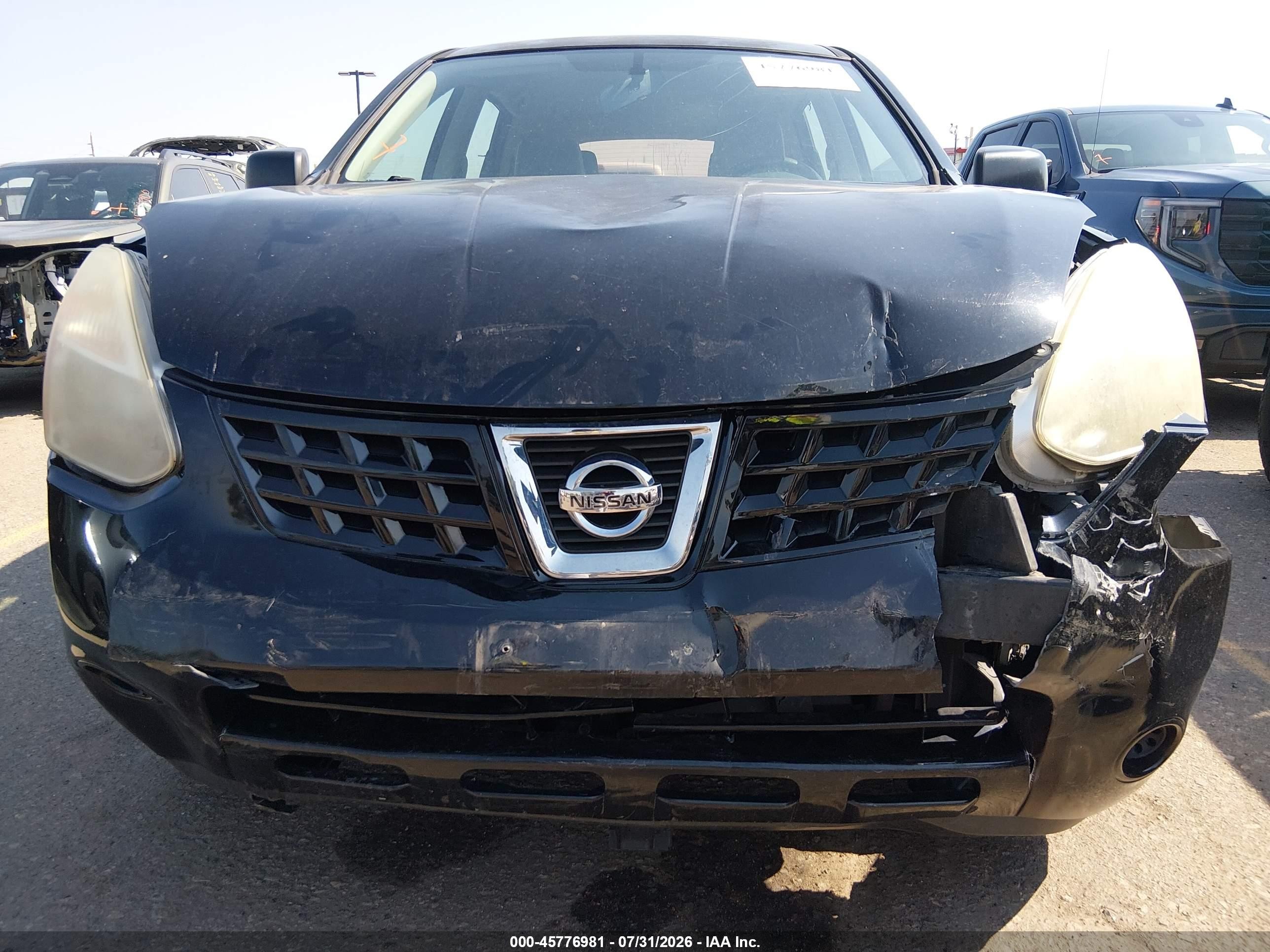 2010 Nissan Rogue S Black vin: JN8AS5MT5AW001955