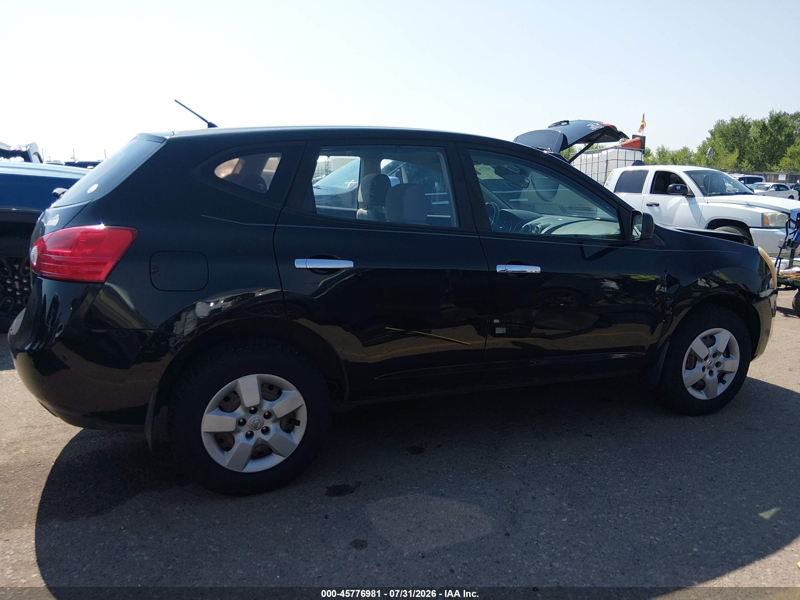 2010 Nissan Rogue S Black vin: JN8AS5MT5AW001955