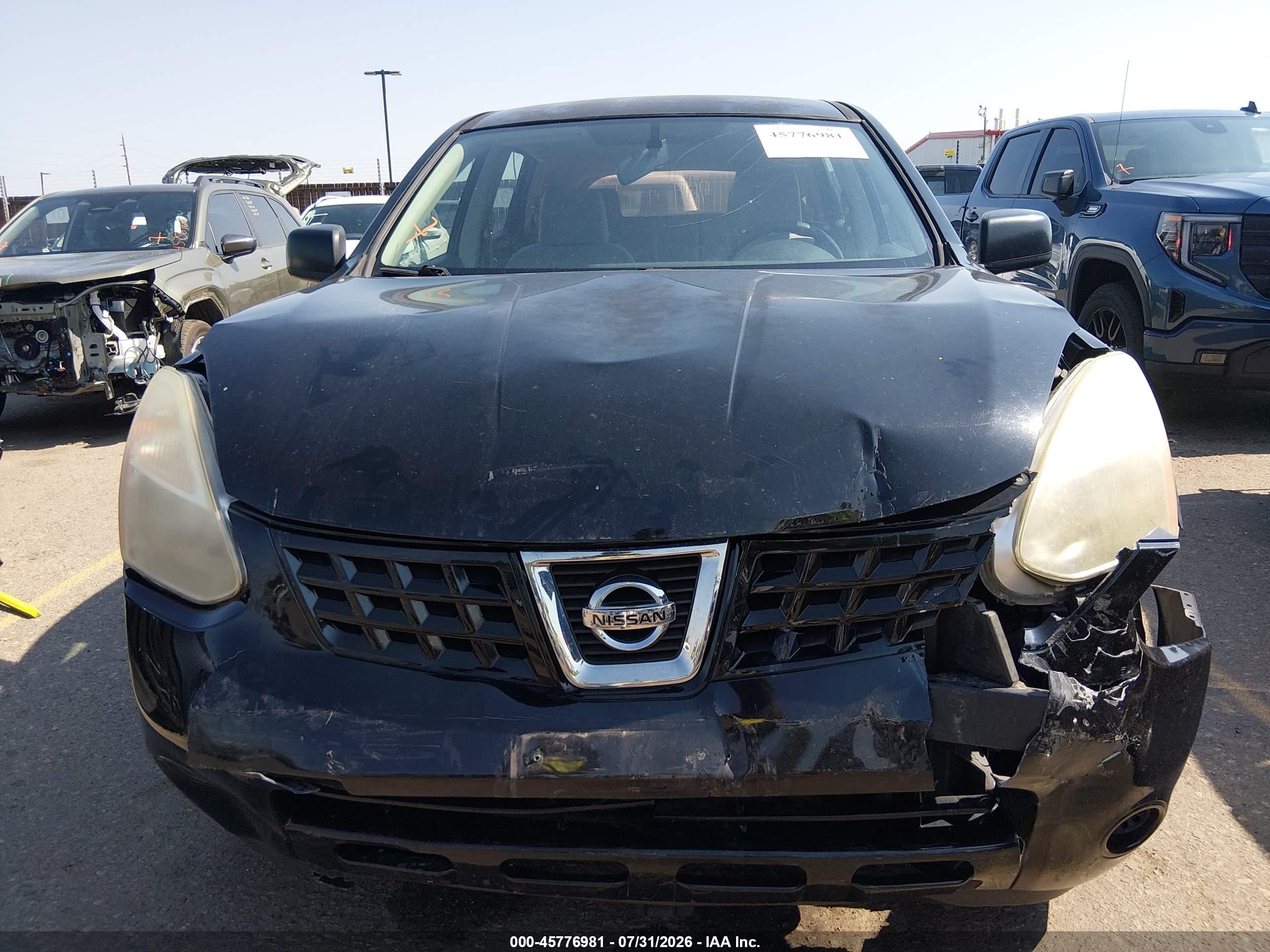 2010 Nissan Rogue S Black vin: JN8AS5MT5AW001955