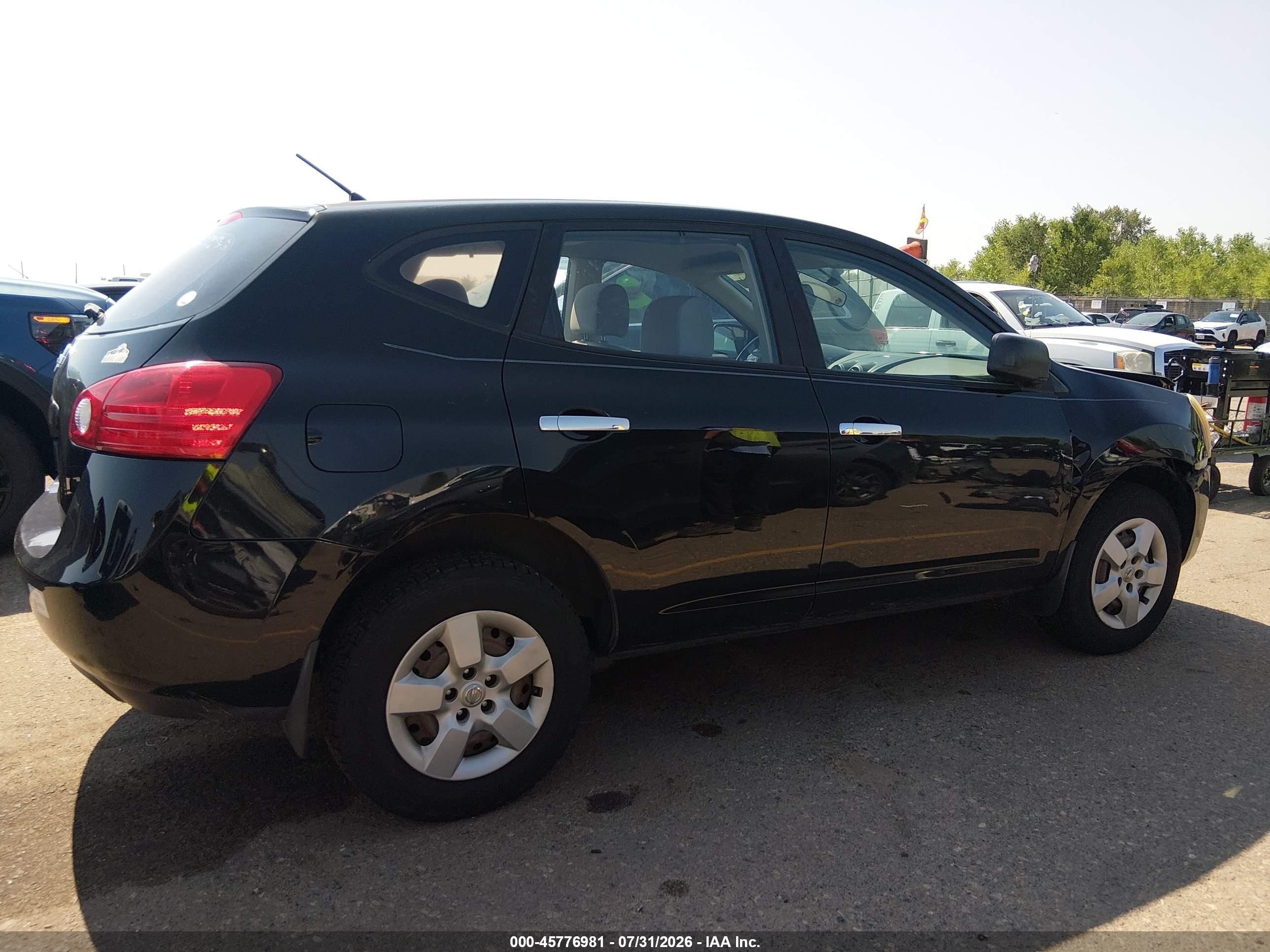 2010 Nissan Rogue S Black vin: JN8AS5MT5AW001955