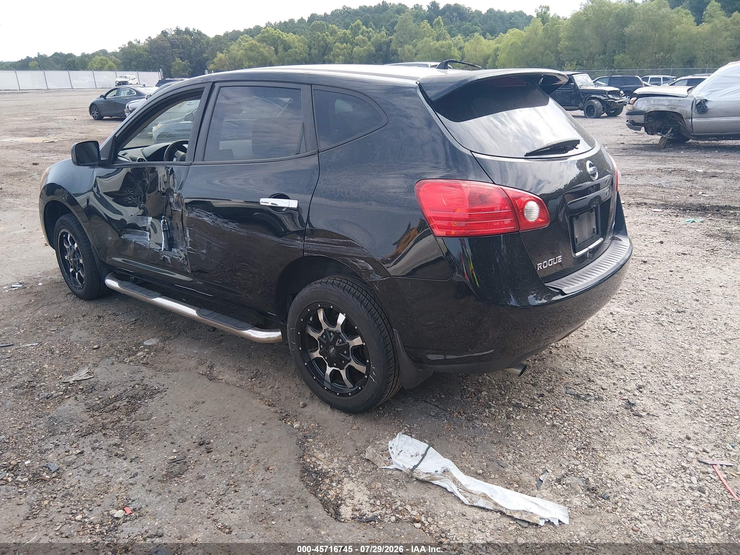 2010 Nissan Rogue S Black vin: JN8AS5MT5AW023020