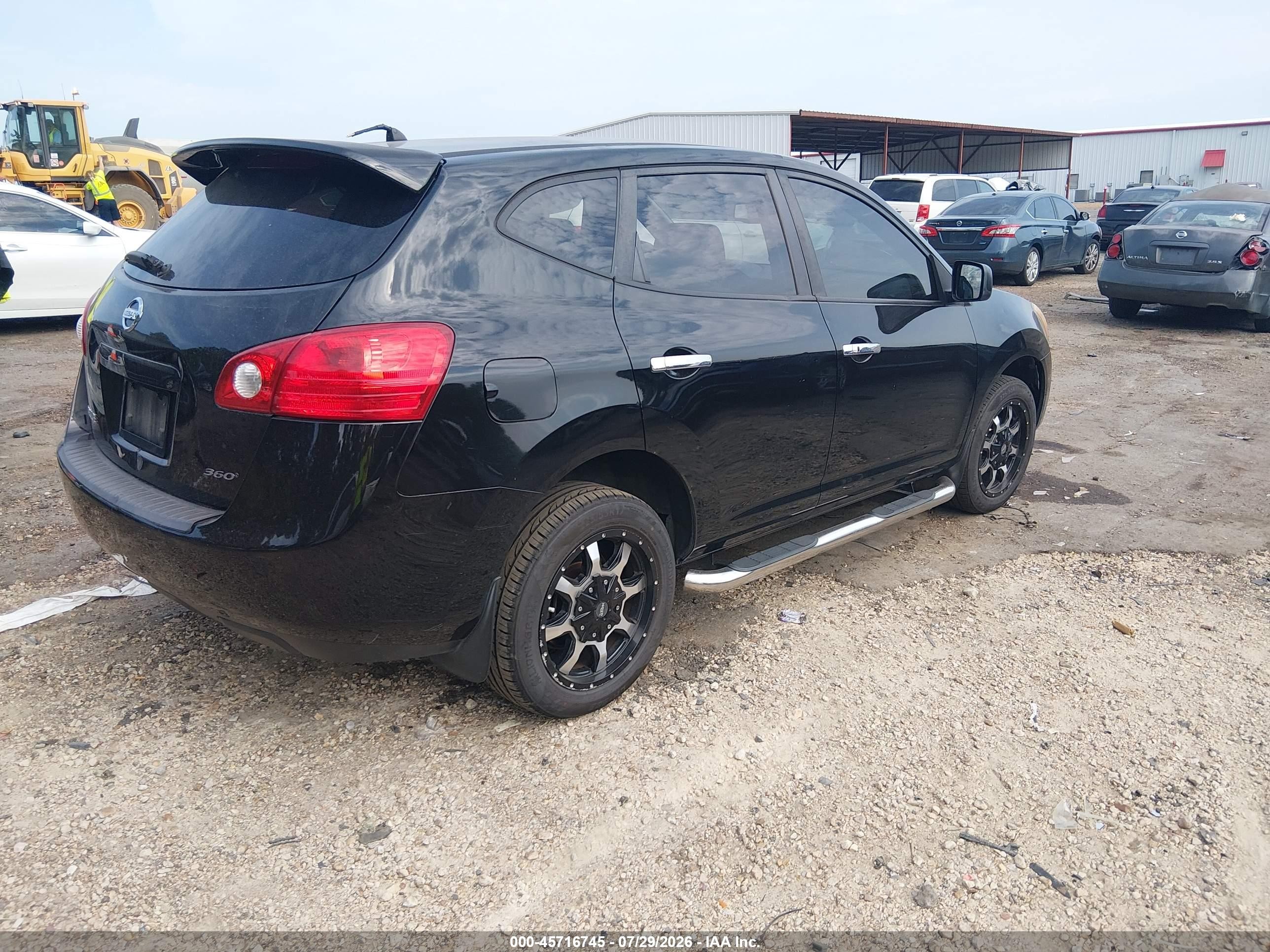 2010 Nissan Rogue S Black vin: JN8AS5MT5AW023020