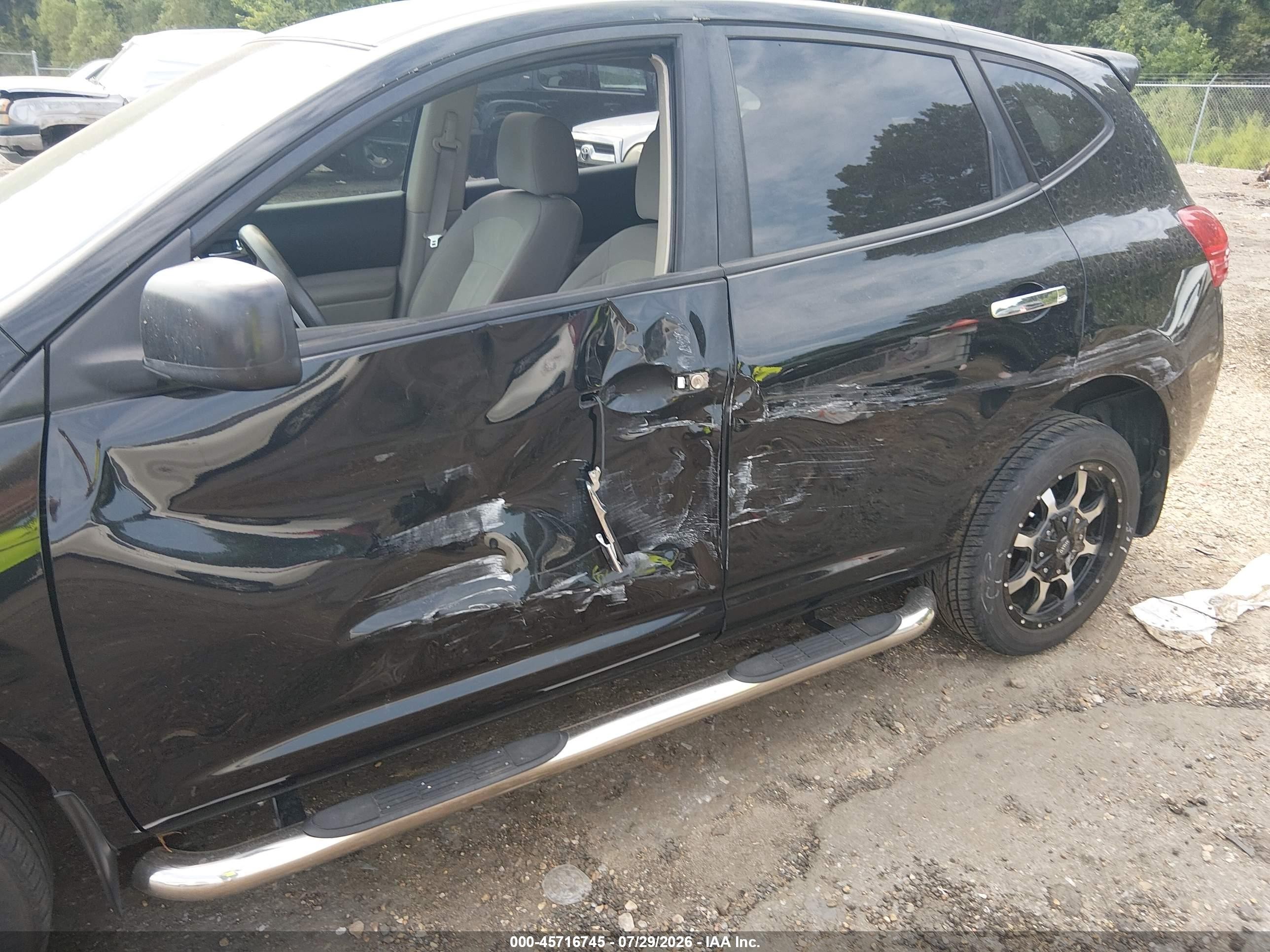 2010 Nissan Rogue S Black vin: JN8AS5MT5AW023020
