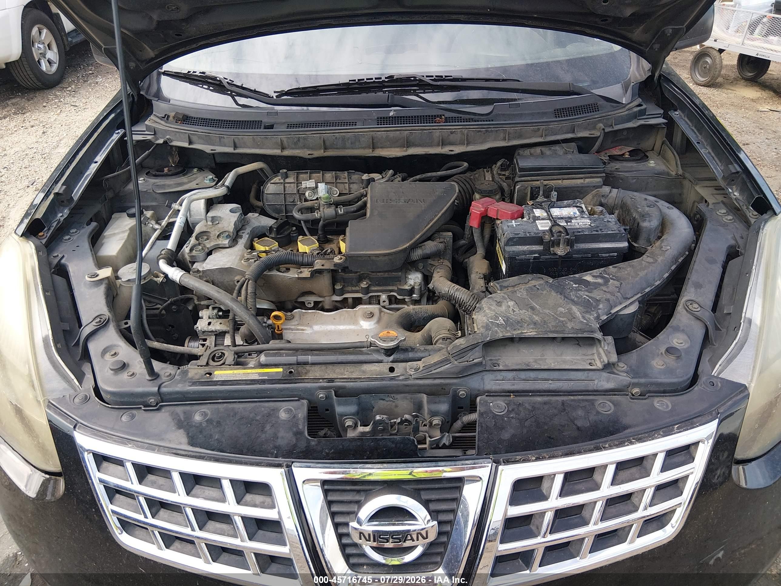 2010 Nissan Rogue S Black vin: JN8AS5MT5AW023020