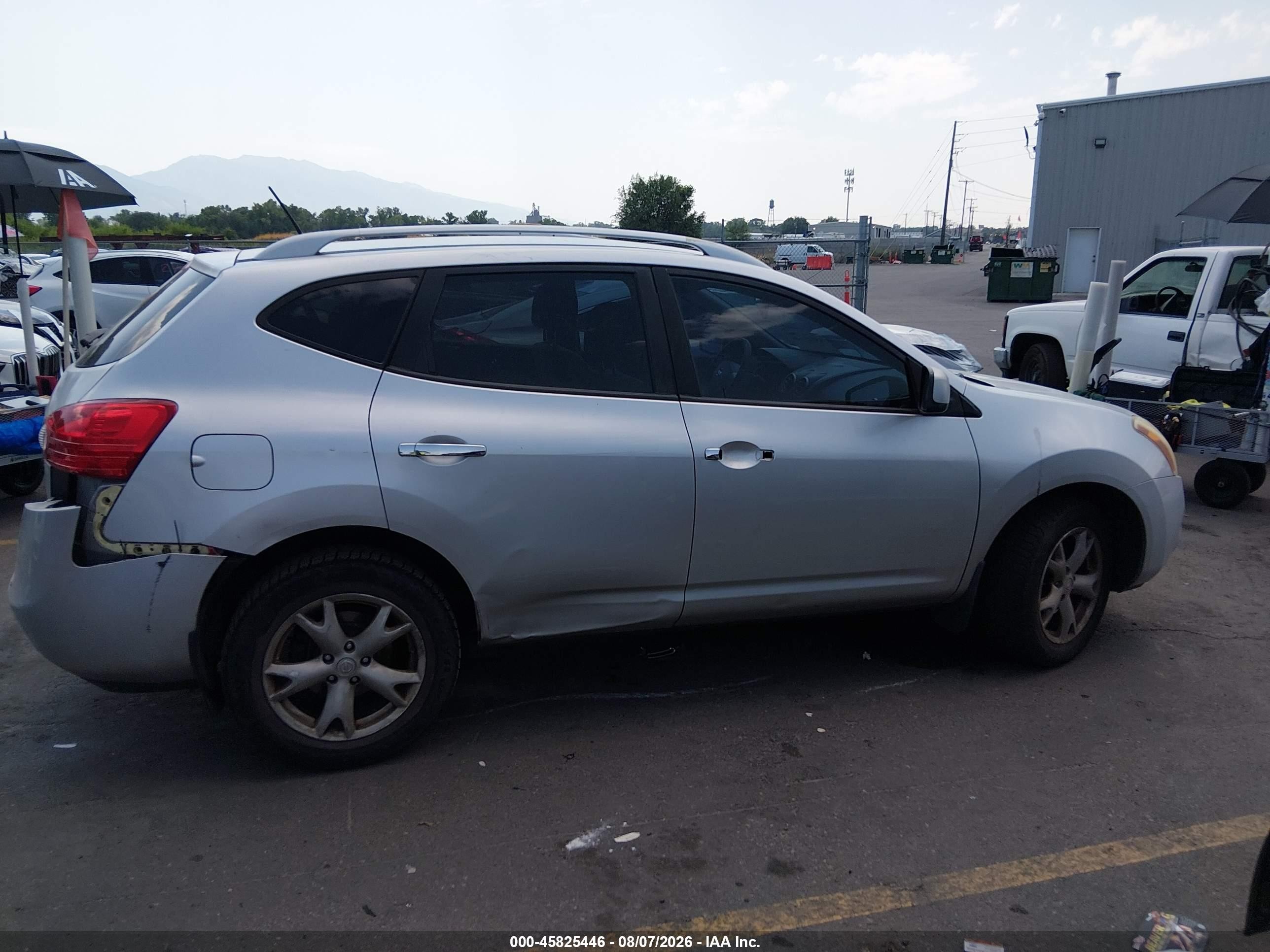 2010 Nissan Rogue Sl Silver vin: JN8AS5MT5AW030694