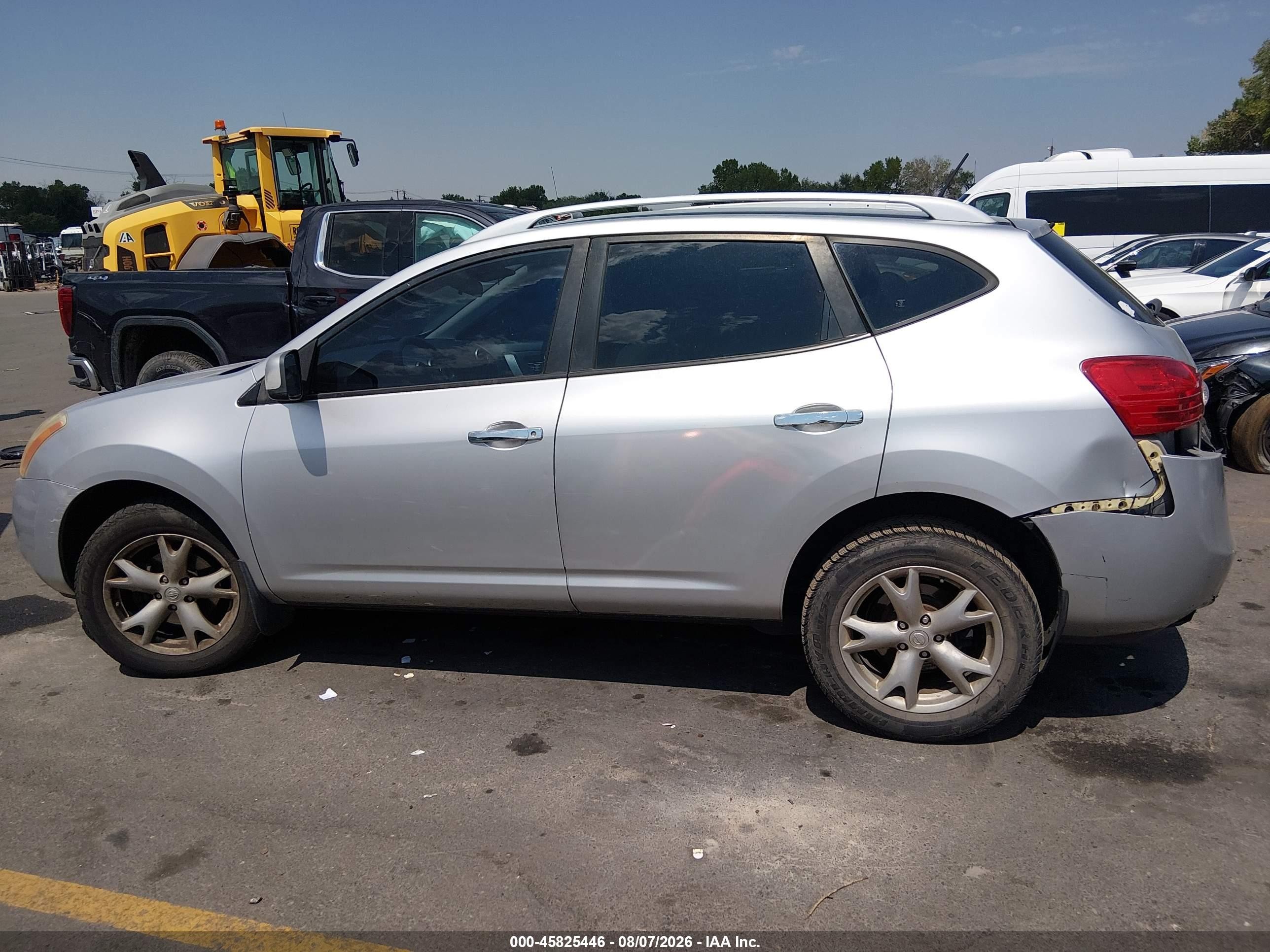 2010 Nissan Rogue Sl Silver vin: JN8AS5MT5AW030694
