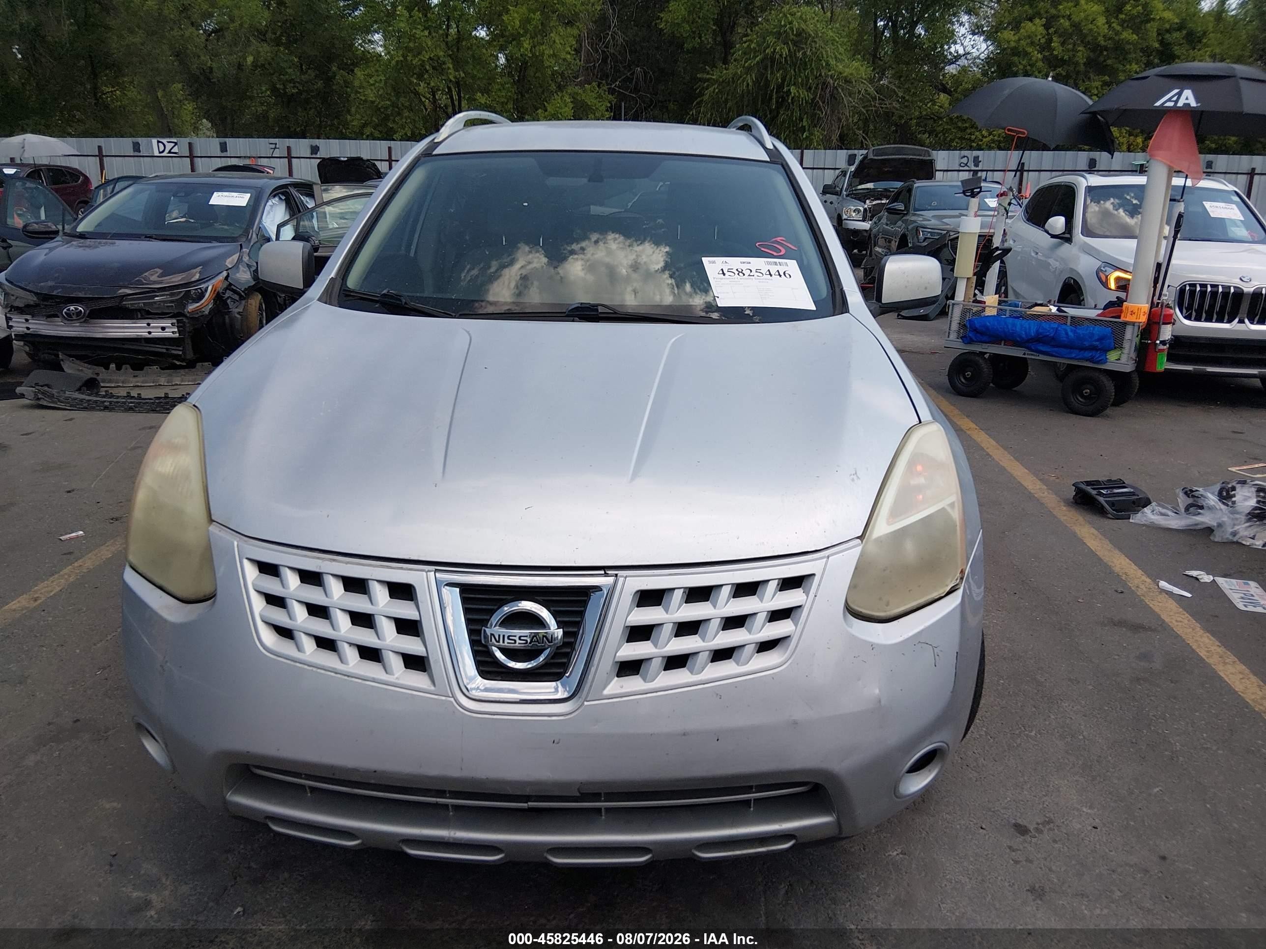 2010 Nissan Rogue Sl Silver vin: JN8AS5MT5AW030694