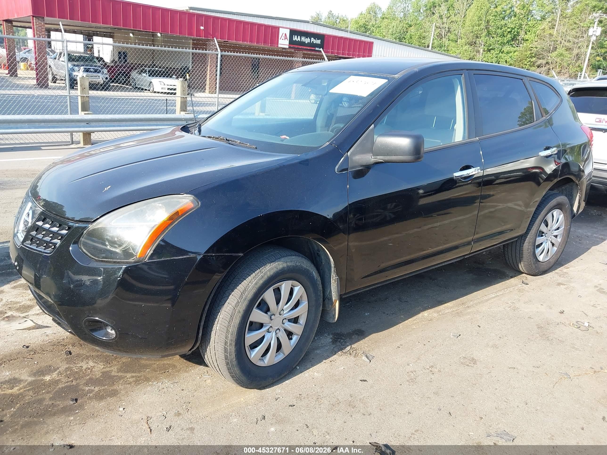 2010 Nissan Rogue S Black vin: JN8AS5MT5AW506930