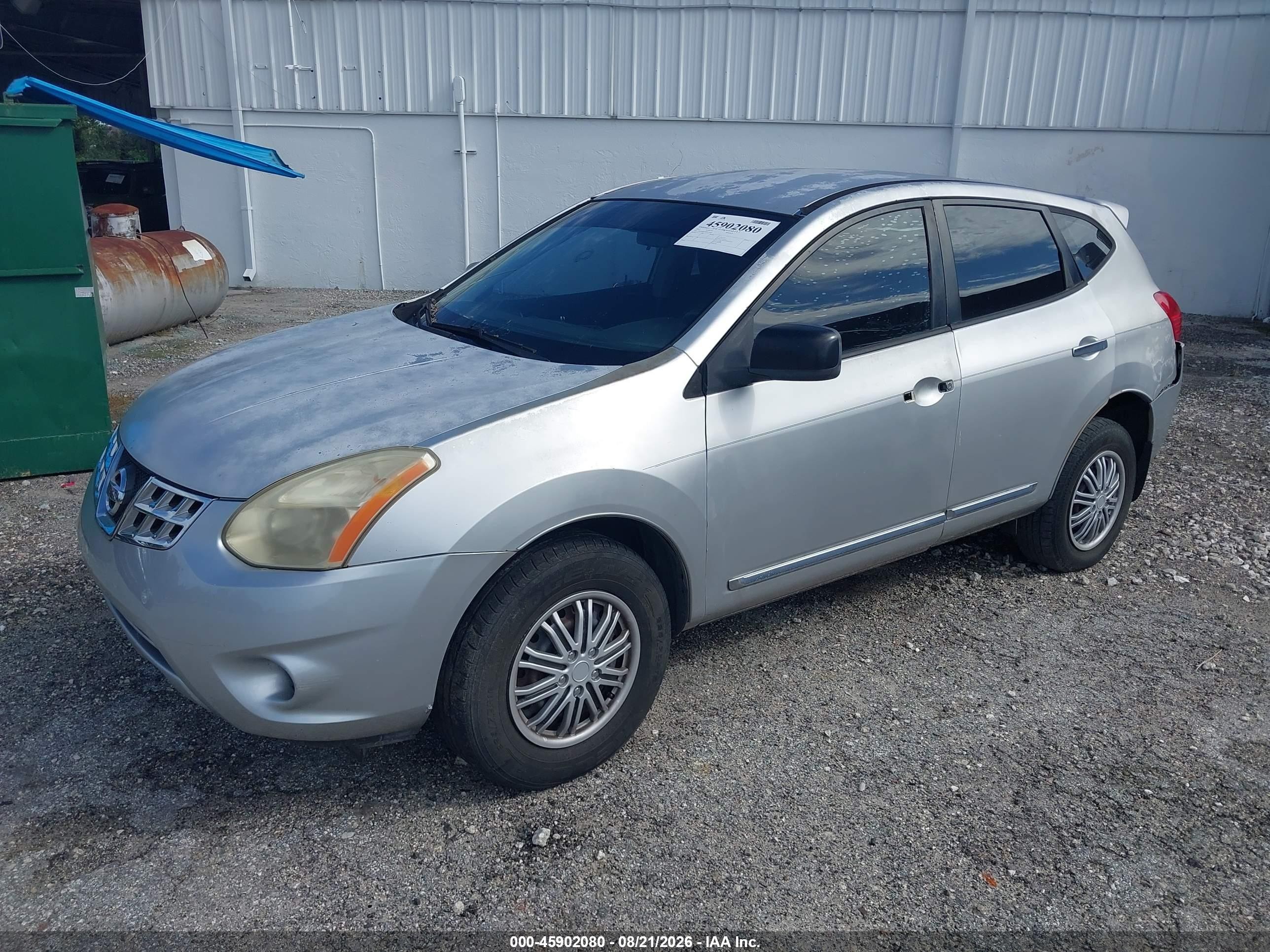 2011 Nissan Rogue S Silver vin: JN8AS5MT5BW154966