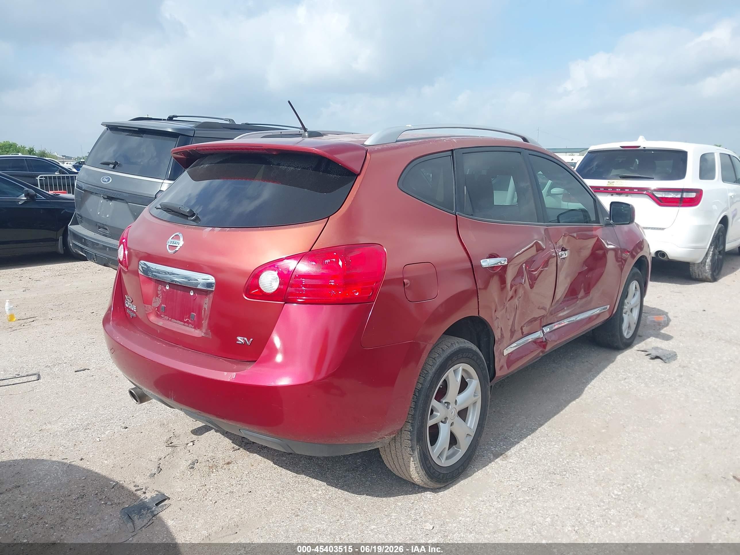 2011 Nissan Rogue Sv Red vin: JN8AS5MT5BW167491
