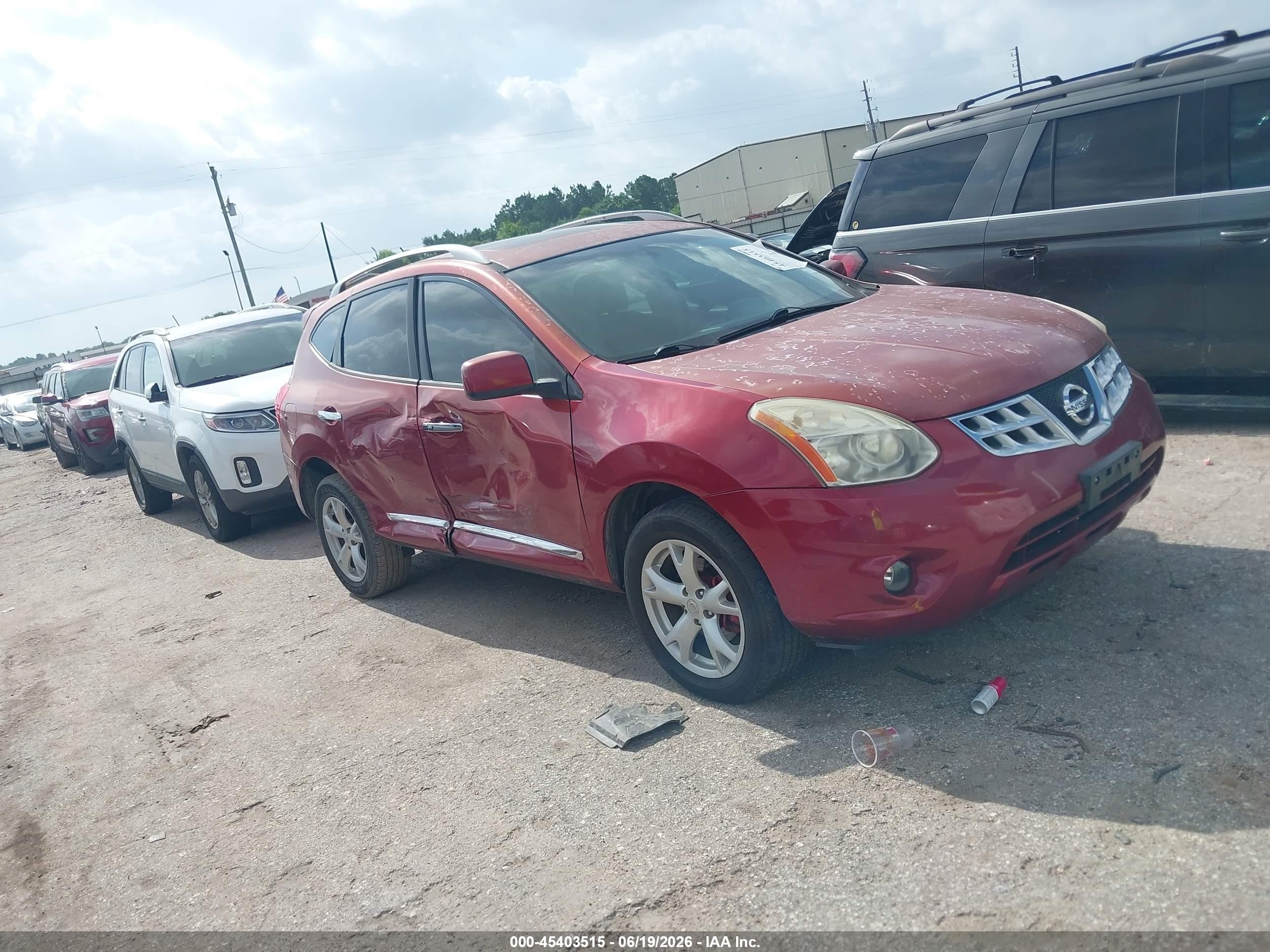 2011 Nissan Rogue Sv Red vin: JN8AS5MT5BW167491