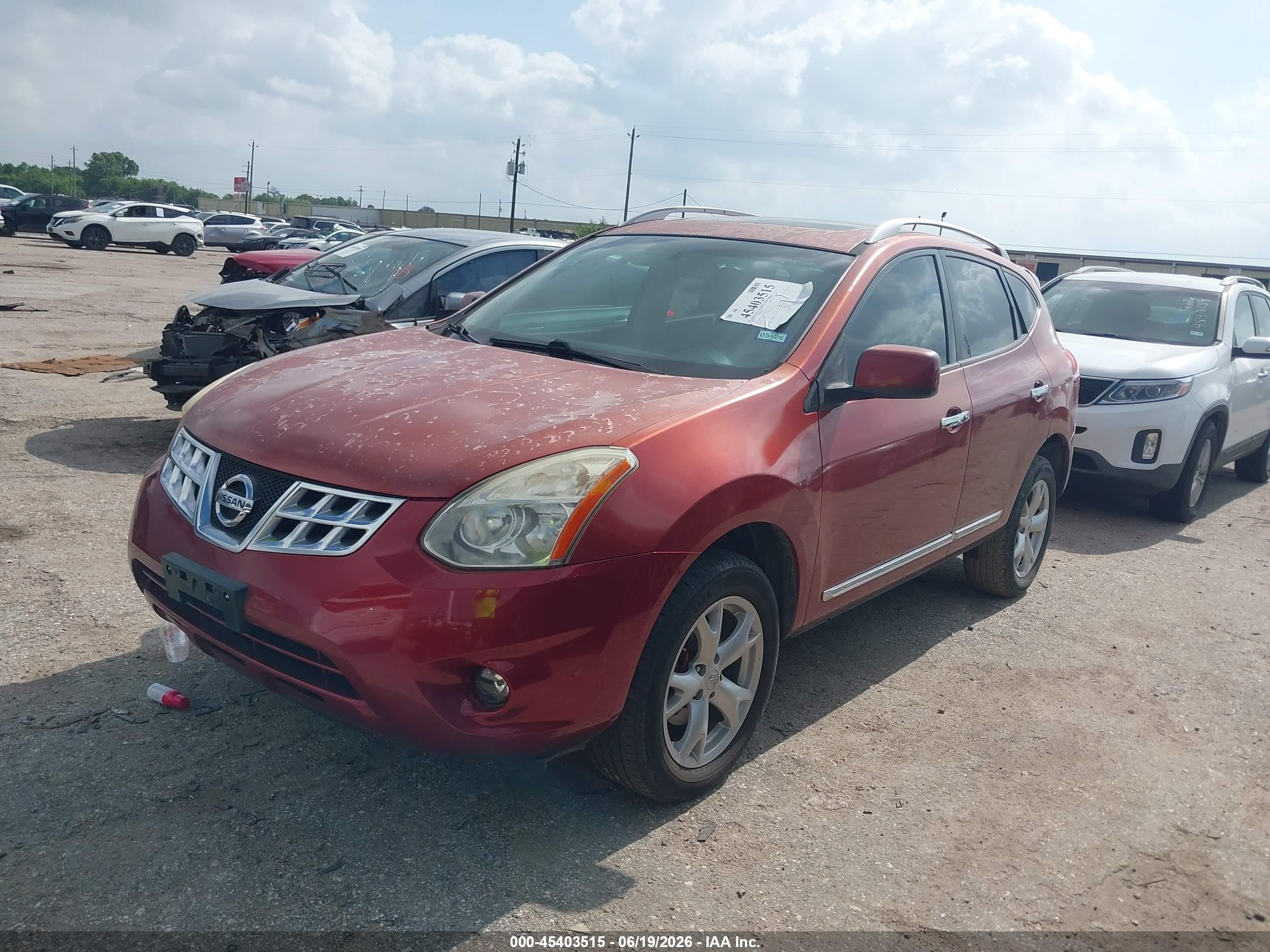 2011 Nissan Rogue Sv Red vin: JN8AS5MT5BW167491