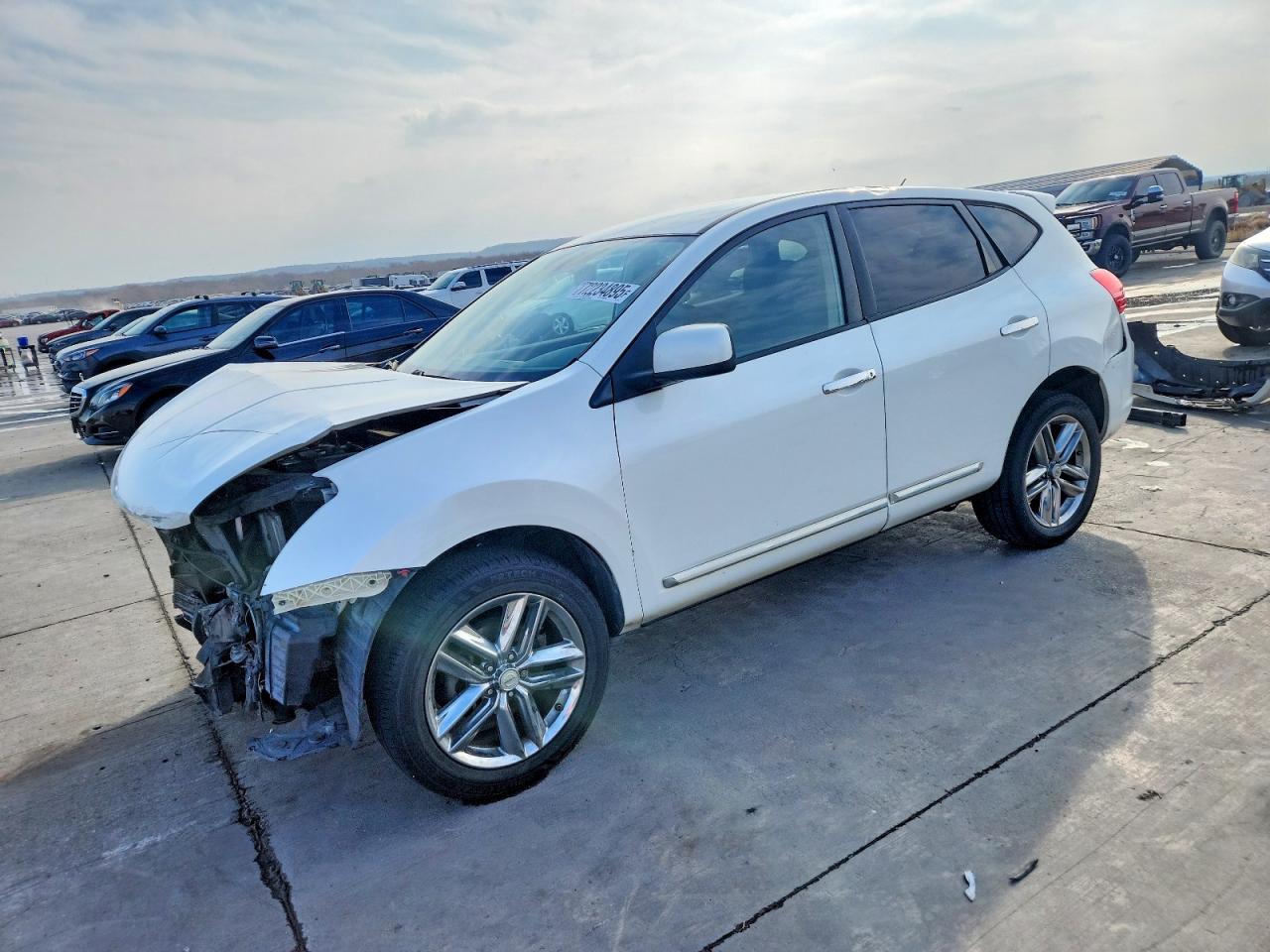 2011 Nissan Rogue S White vin: JN8AS5MT5BW171847