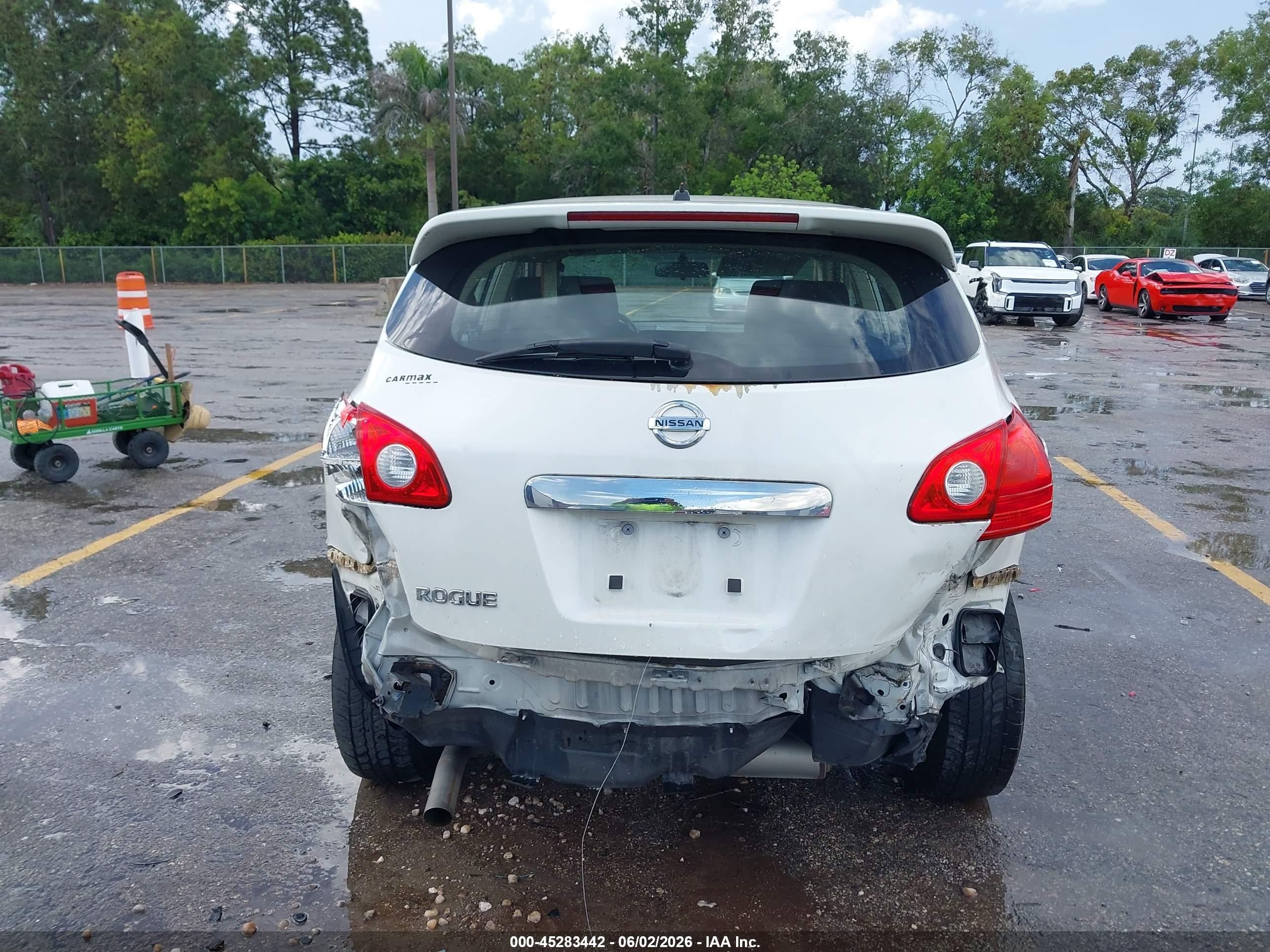 2011 Nissan Rogue S White vin: JN8AS5MT5BW178331