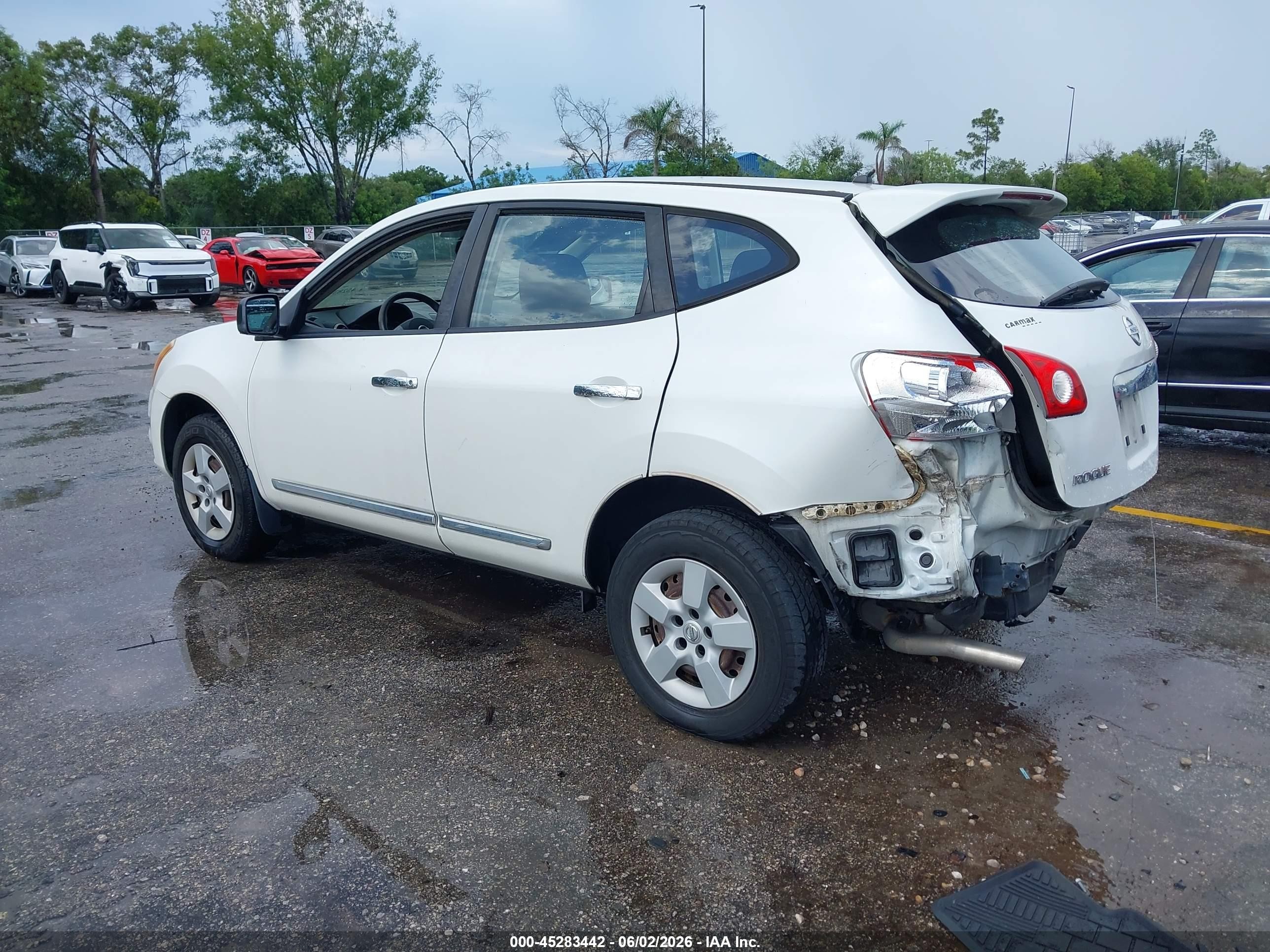 2011 Nissan Rogue S White vin: JN8AS5MT5BW178331