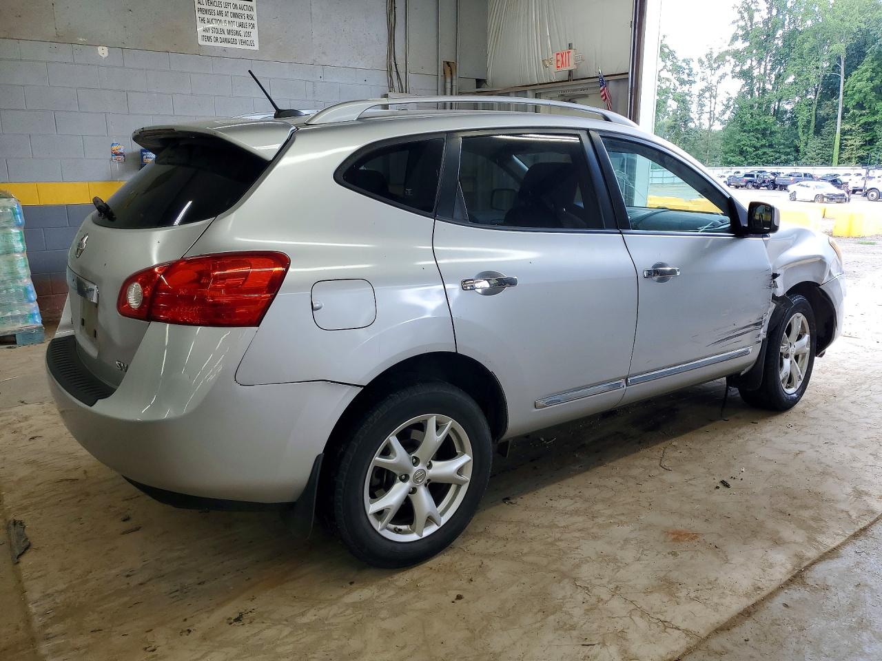 2011 Nissan Rogue S Silver vin: JN8AS5MT5BW183187