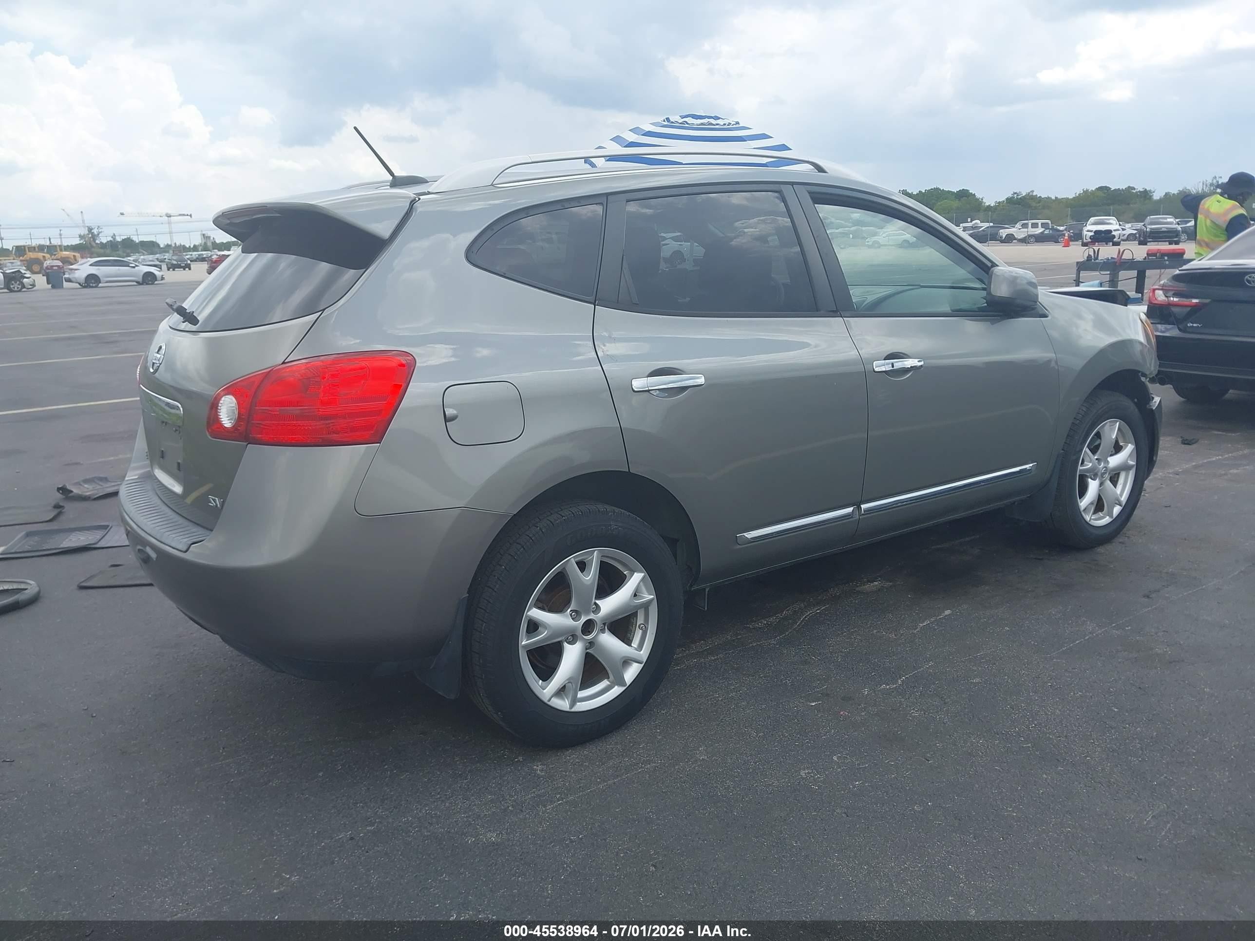 2011 Nissan Rogue Sv Gray vin: JN8AS5MT5BW565834