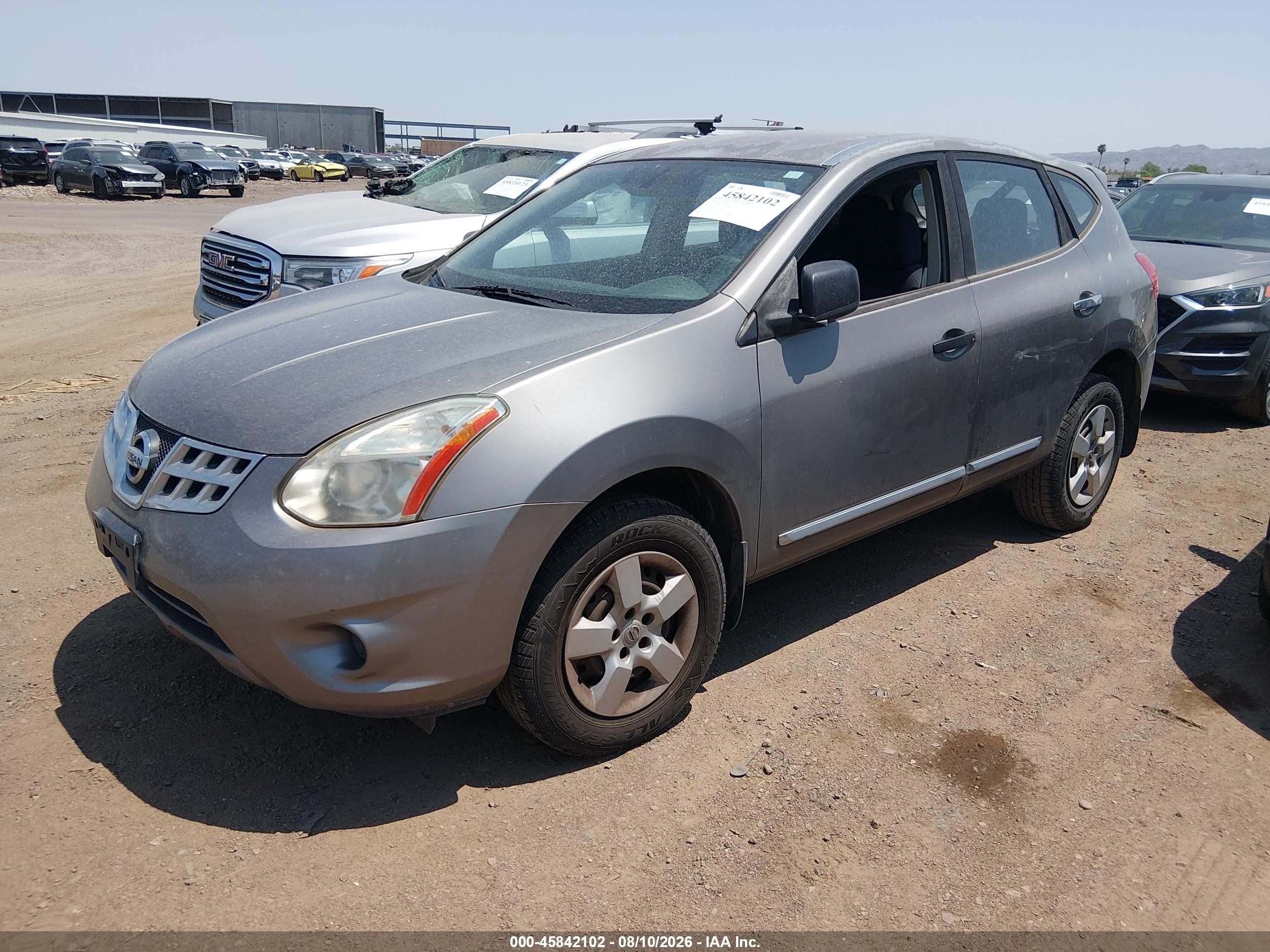 2011 Nissan Rogue S Gray vin: JN8AS5MT5BW570810