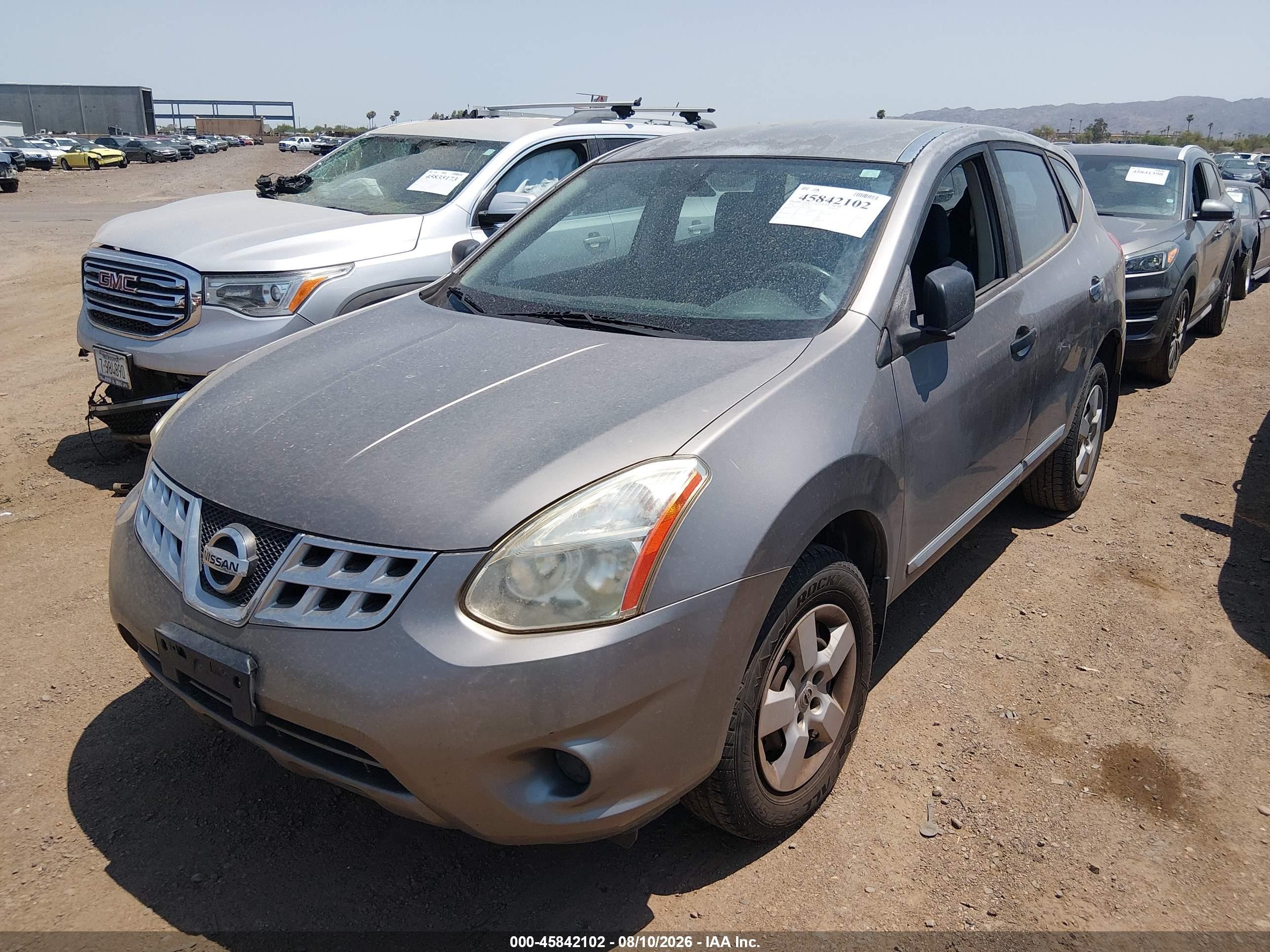2011 Nissan Rogue S Gray vin: JN8AS5MT5BW570810