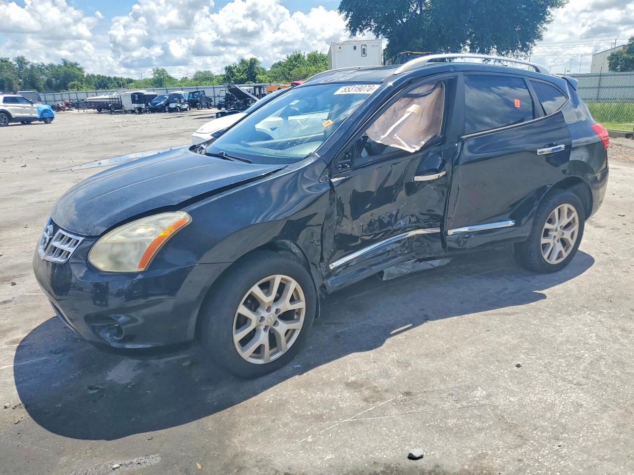 2011 Nissan Rogue S Black vin: JN8AS5MT5BW571763
