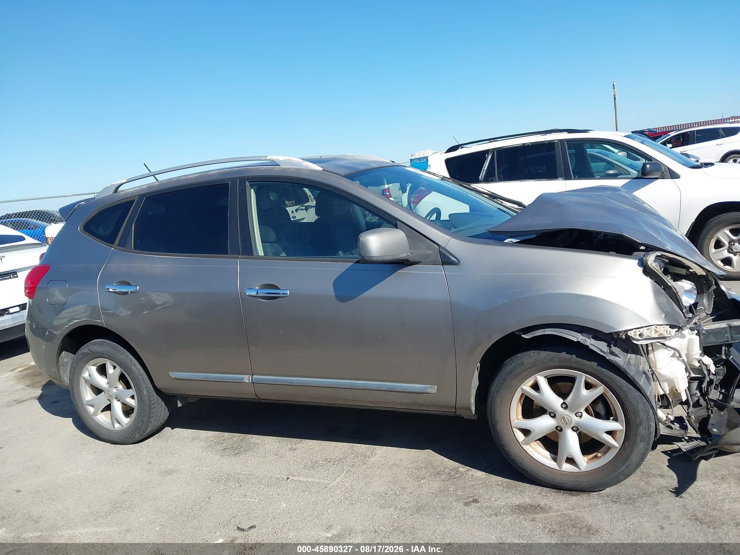2011 Nissan Rogue Sv Серый vin: JN8AS5MT5BW573917