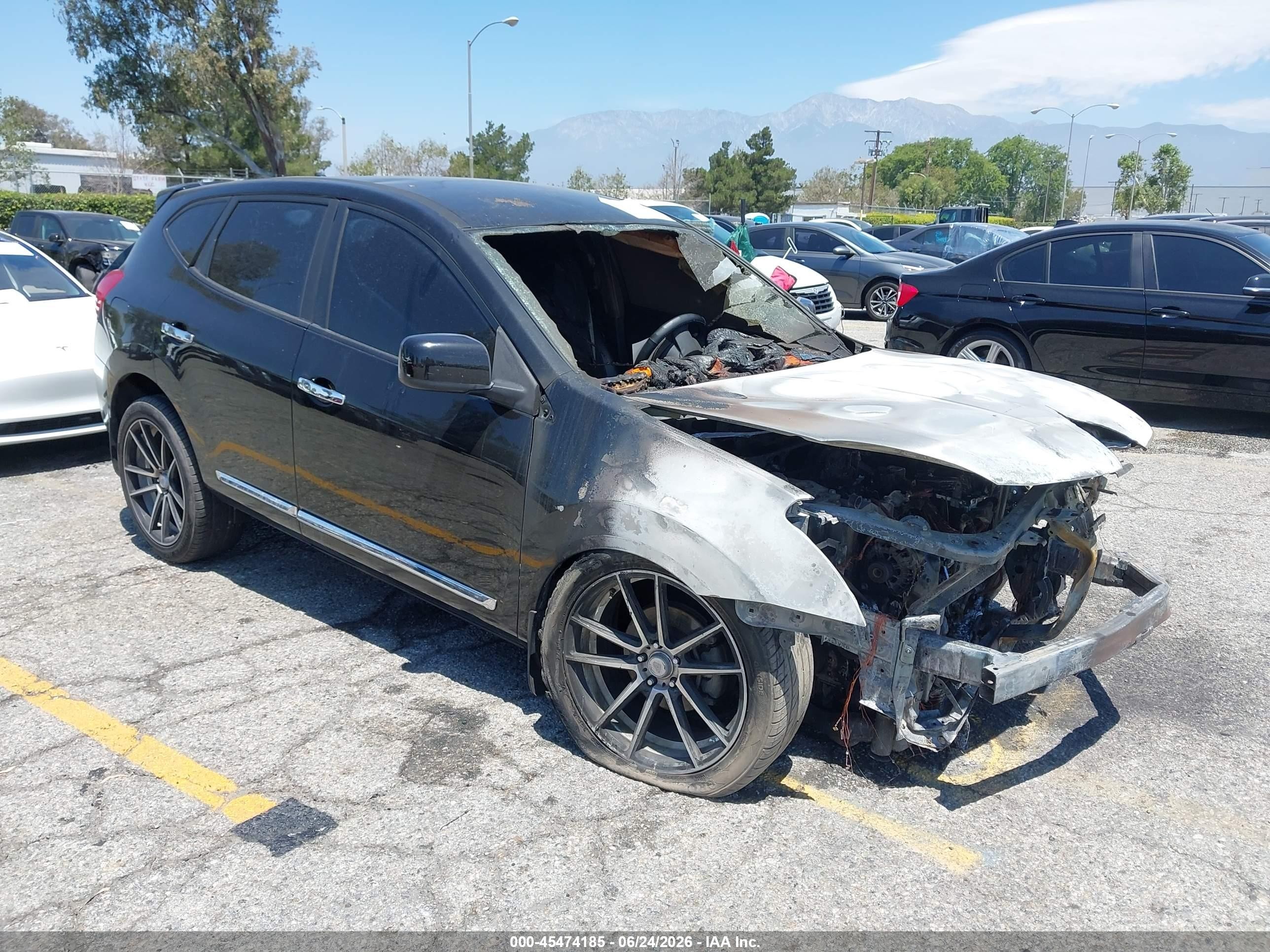 2011 Nissan Rogue S Black vin: JN8AS5MT5BW576610