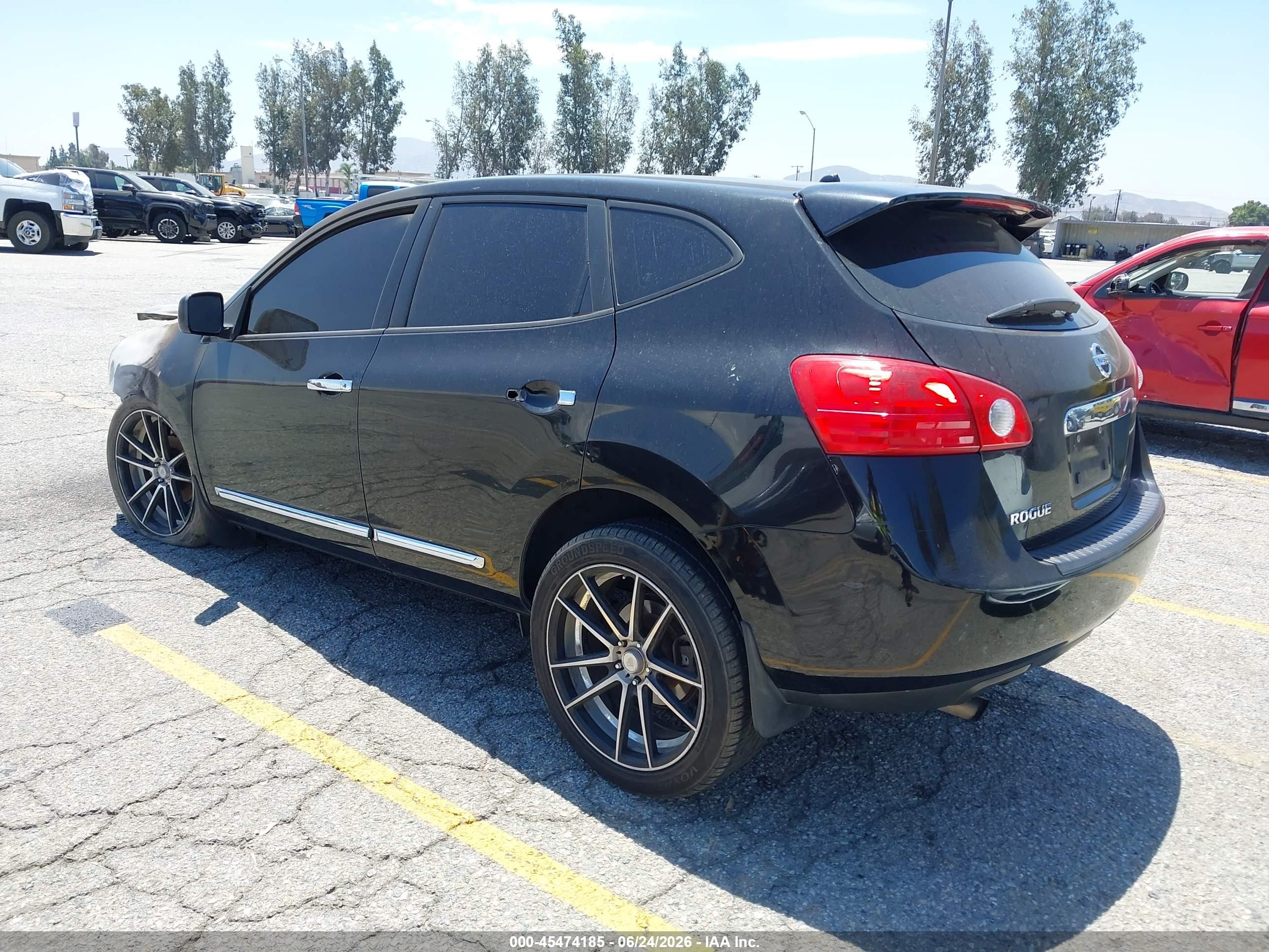 2011 Nissan Rogue S Black vin: JN8AS5MT5BW576610