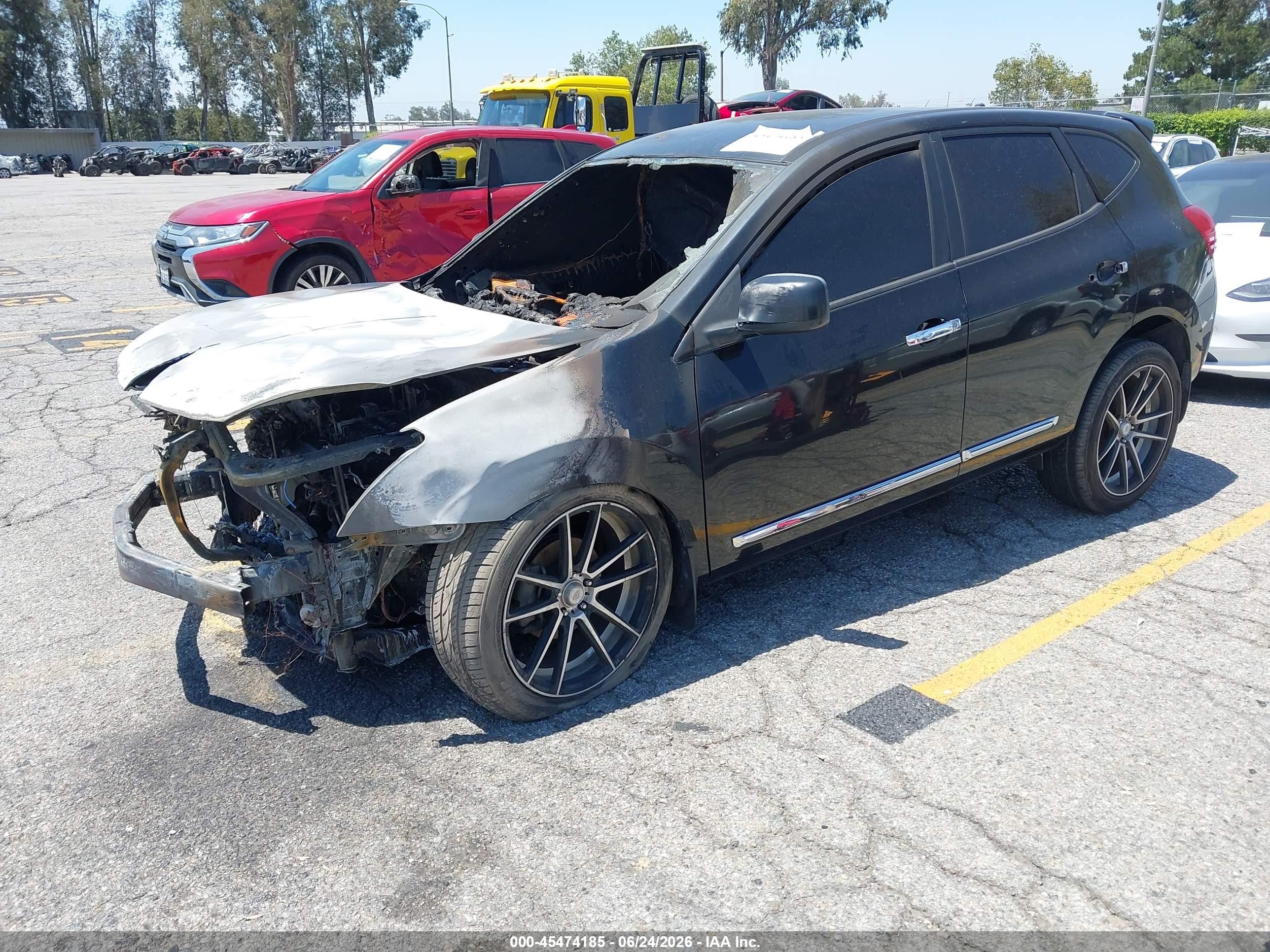 2011 Nissan Rogue S Black vin: JN8AS5MT5BW576610
