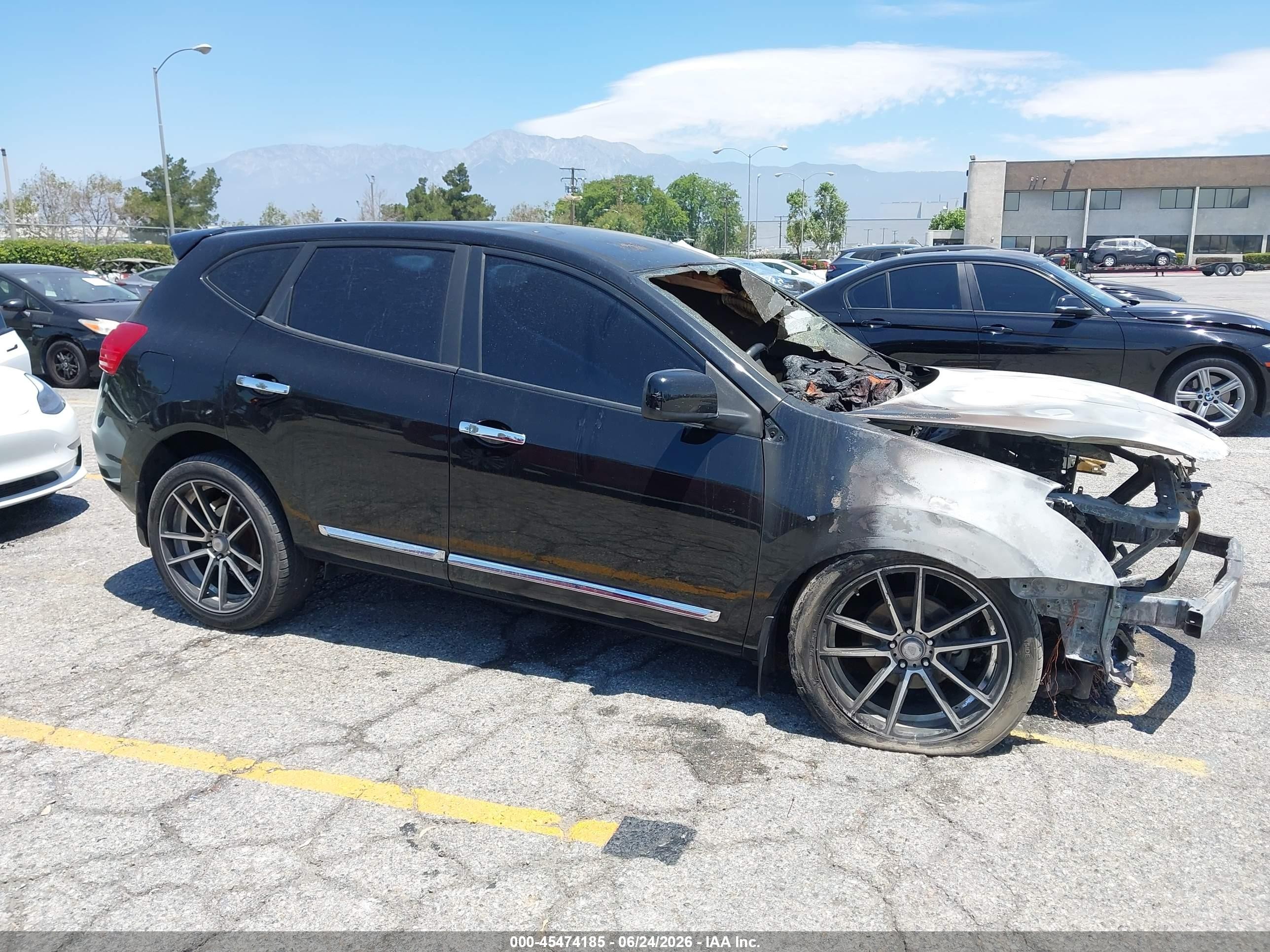 2011 Nissan Rogue S Black vin: JN8AS5MT5BW576610