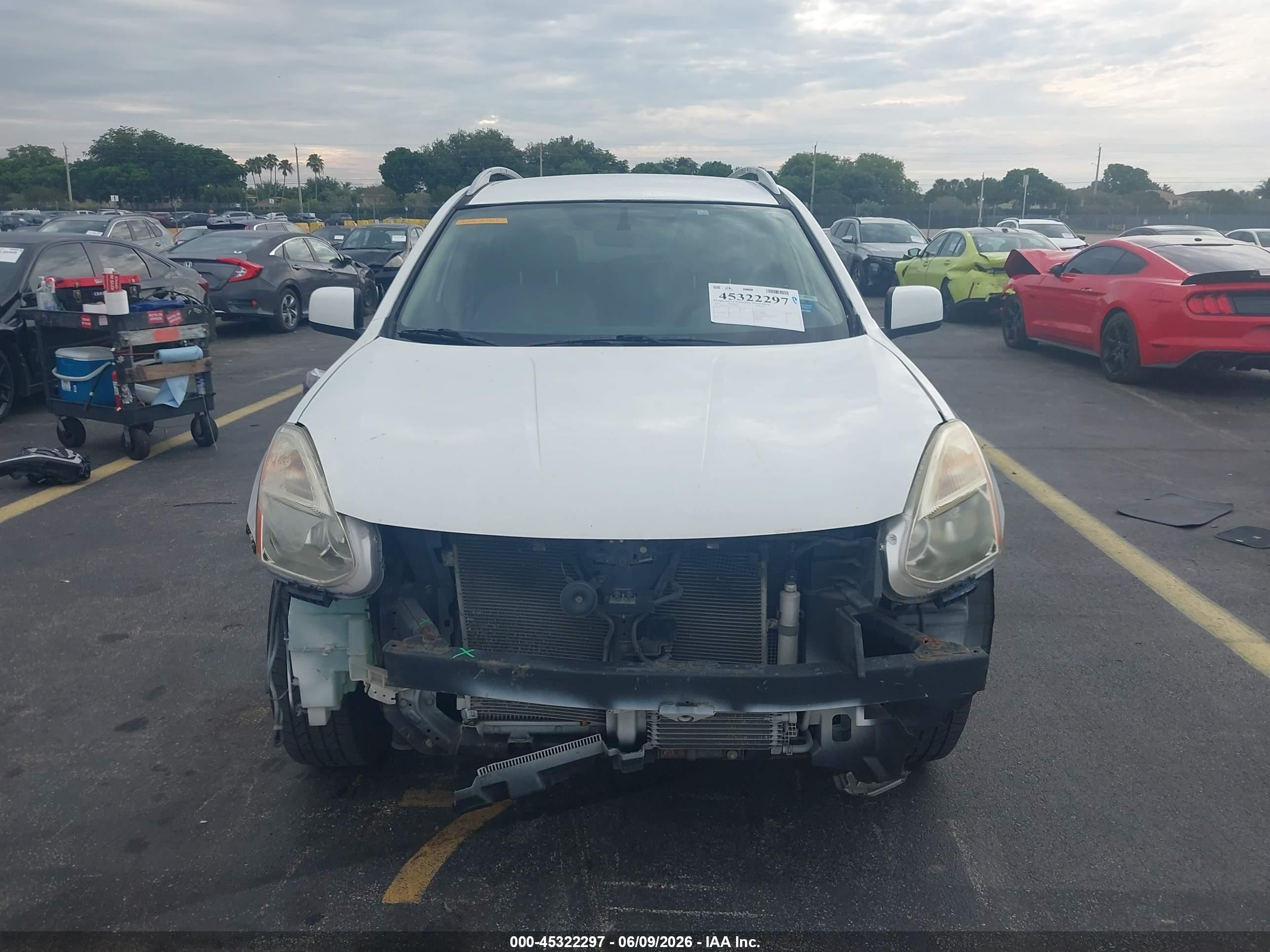 2012 Nissan Rogue Sv White vin: JN8AS5MT5CW251294